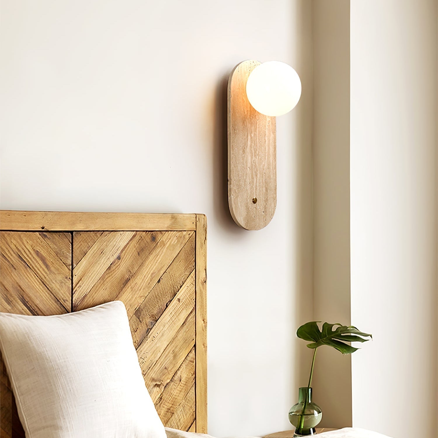 Syloryra Minimalist Travertine Wall Light - Neutralighting