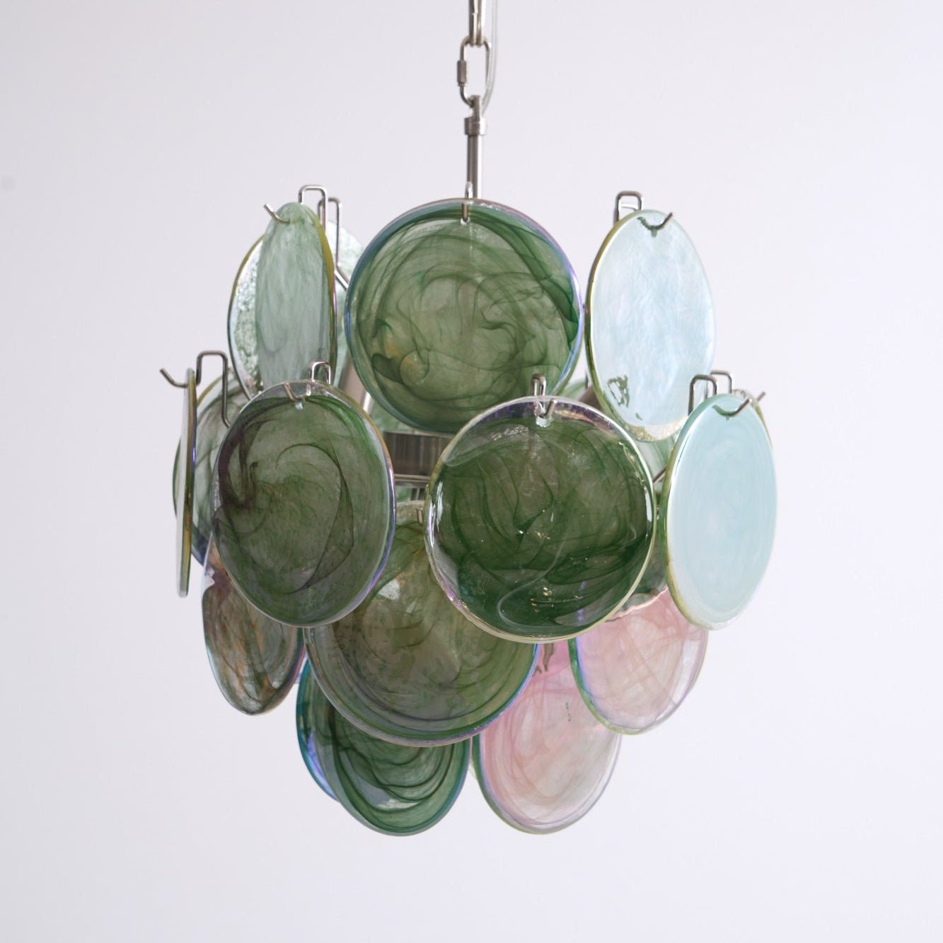 Aurora Chandelier Multicolor Murano Disc Layered Artistic - Neutralighting