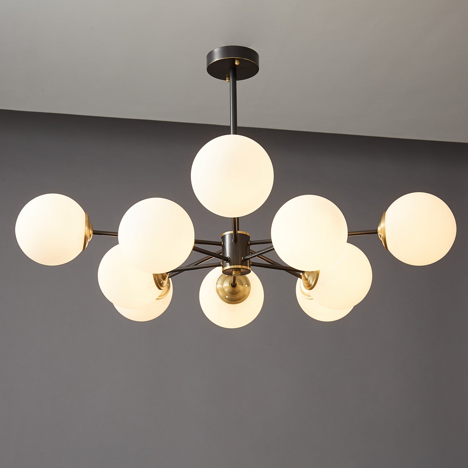 Catalos Moderner Premium-Kronleuchter aus Messing und Glas-Letslighting
