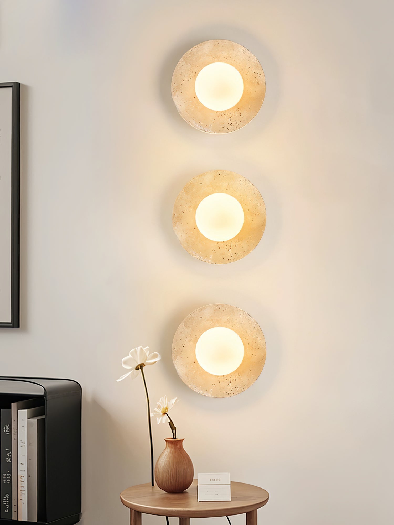 Vesolyra Travertine Ceiling Light - Neutralighting