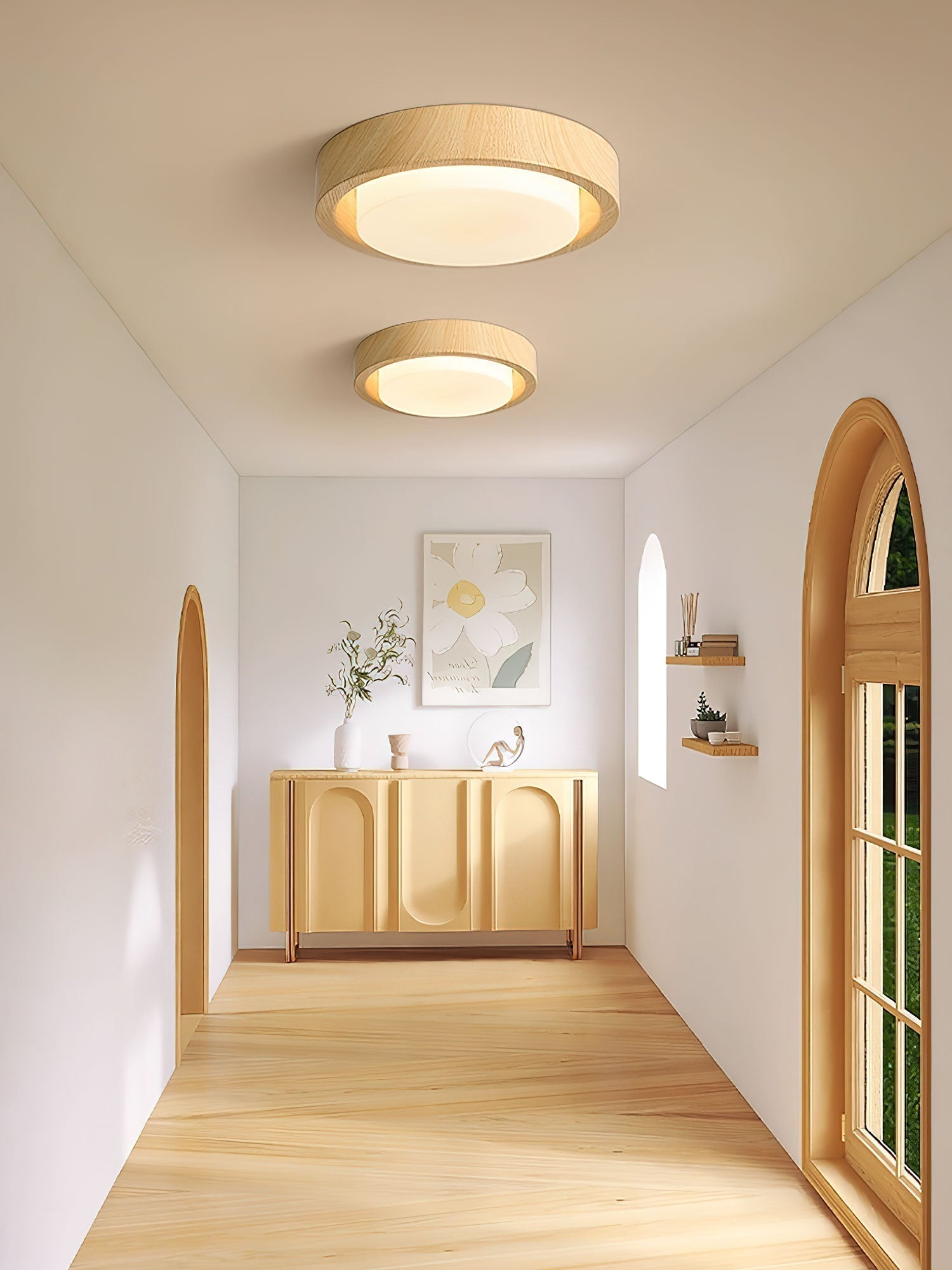 Daniel Minimalistische Deckenleuchte aus Holz-Letslighting