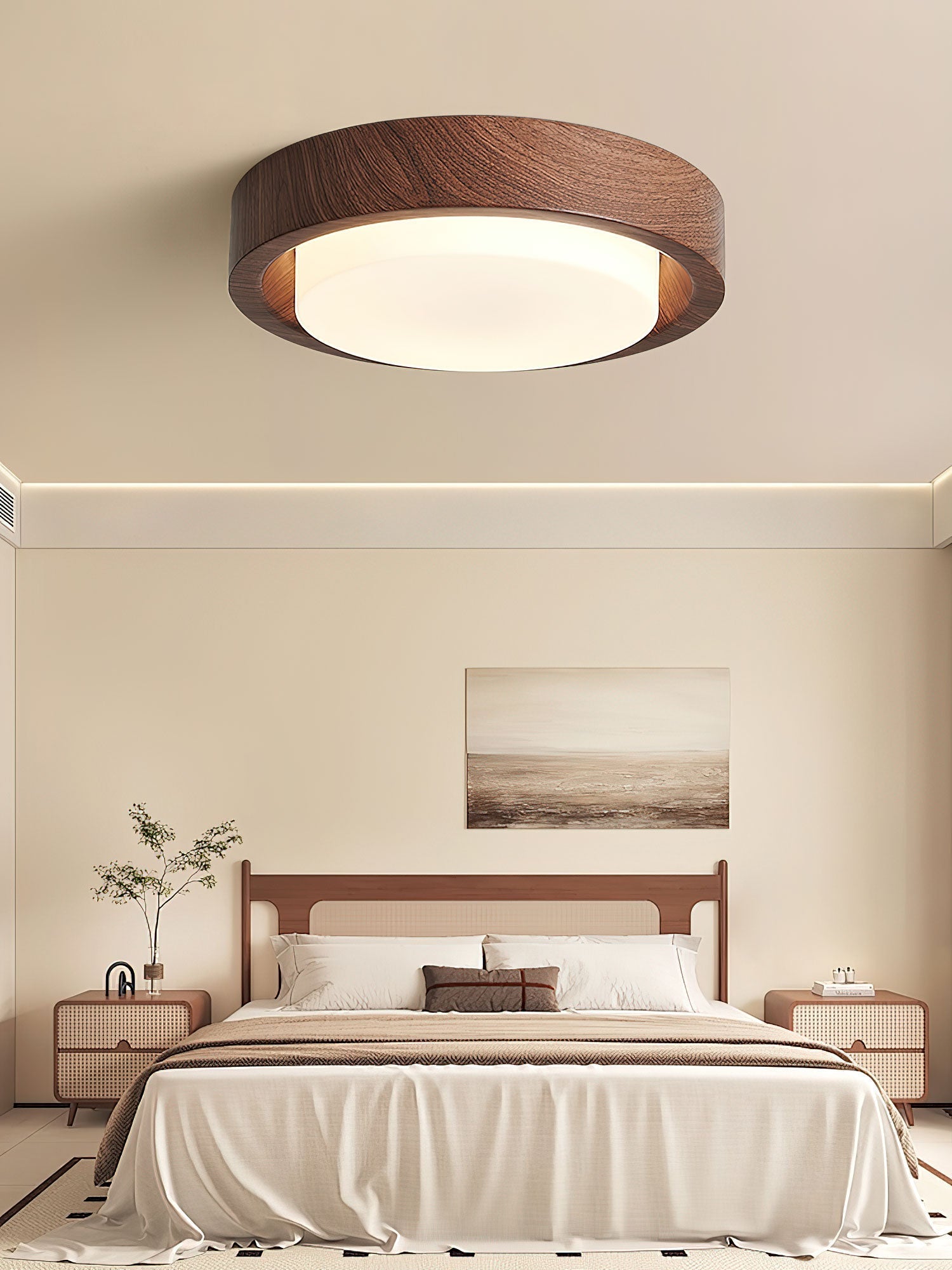Daniel Minimalistische Deckenleuchte aus Holz-Letslighting
