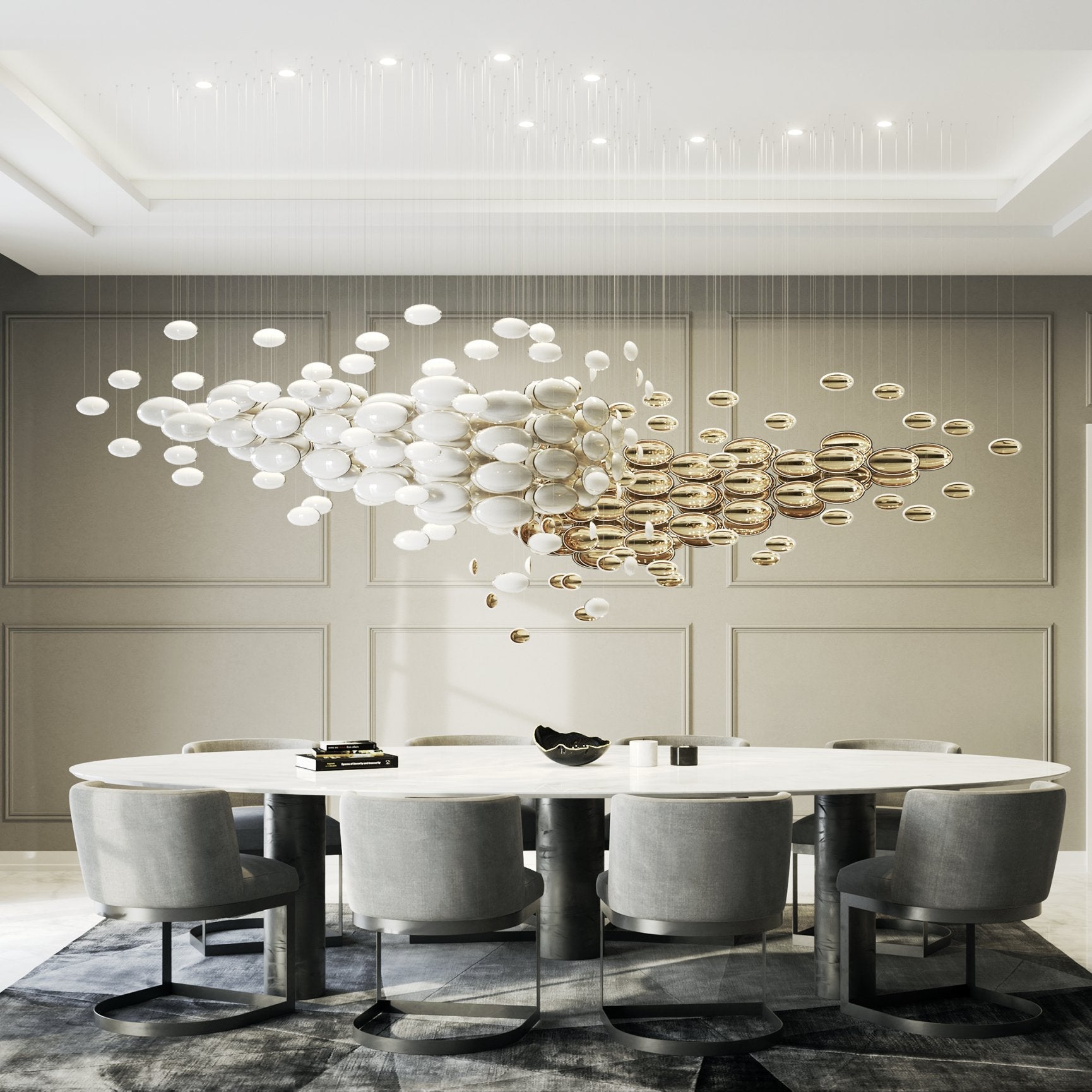 Nylorisra Moderne Pendelleuchte aus Glas-Letslighting