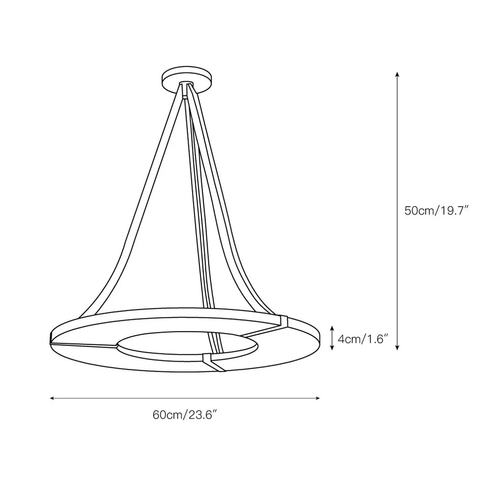 Elirionis Modern Minimalist Metal Alabaster Chandelier - Letslighting