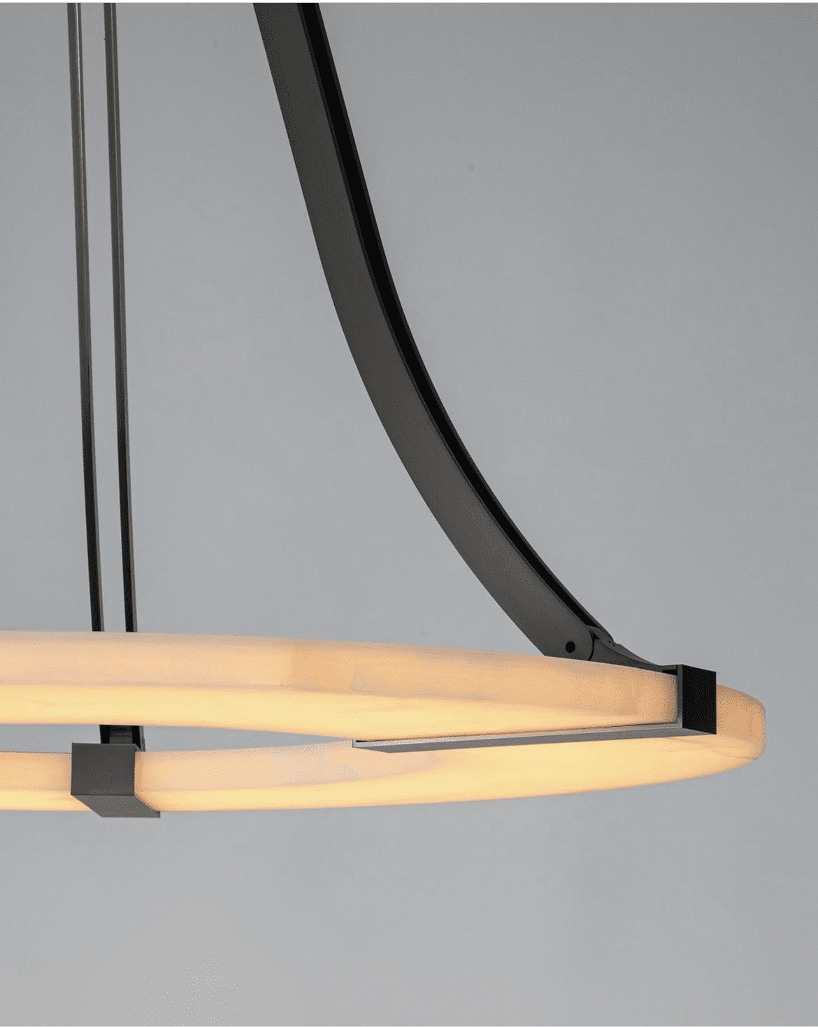 Elirionis Modern Minimalist Metal Alabaster Chandelier - Letslighting