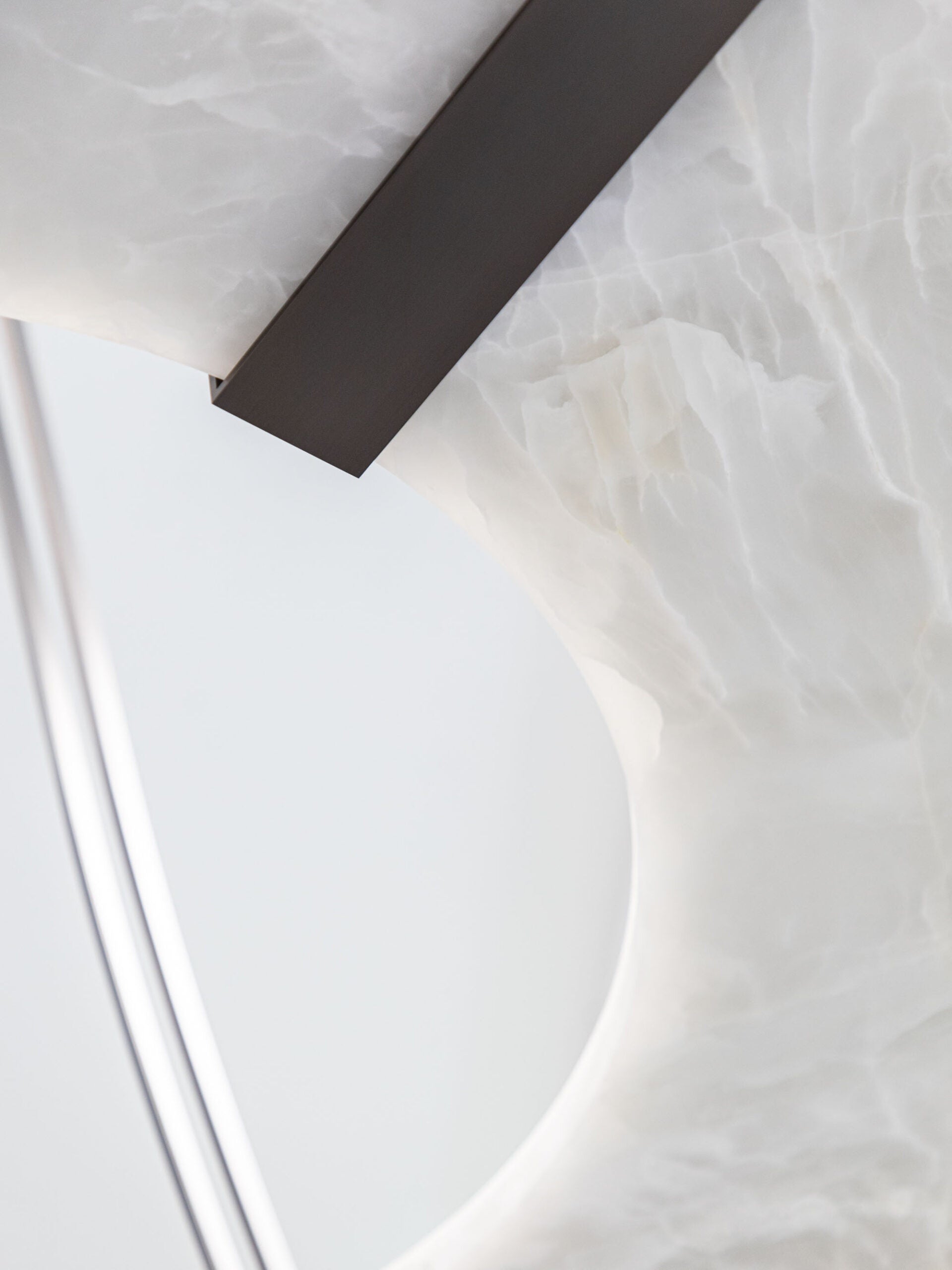 Elirionis Modern Minimalist Metal Alabaster Chandelier - Letslighting