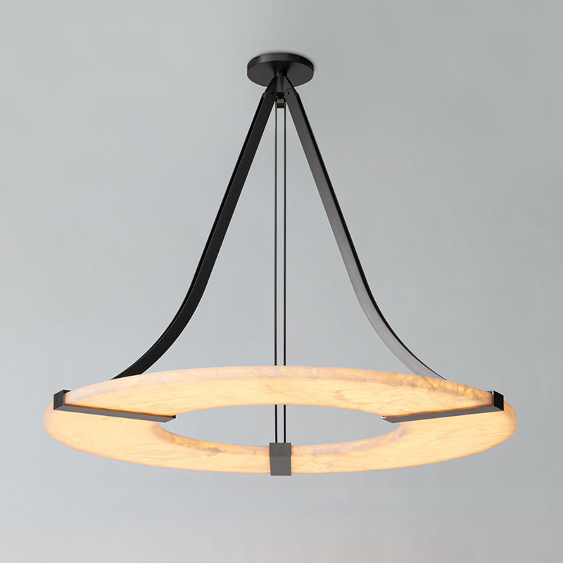 Elirionis Modern Minimalist Metal Alabaster Chandelier - Letslighting