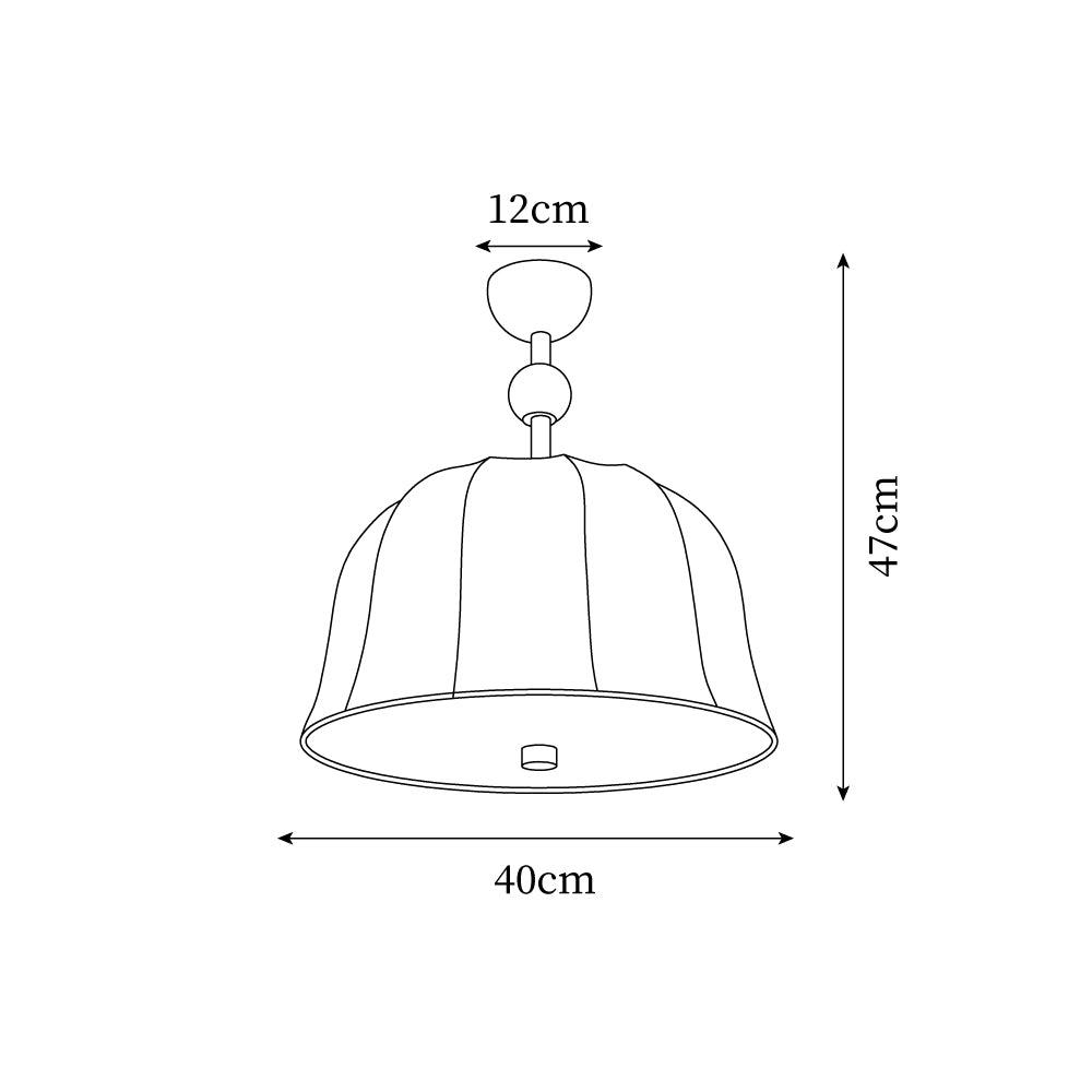 York Vintage-Deckenleuchte aus Stoff-Letslighting