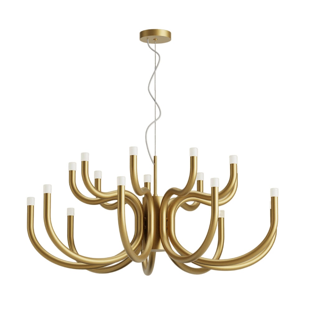 Myvenara Moderner Kronleuchter aus Messing-Letslighting