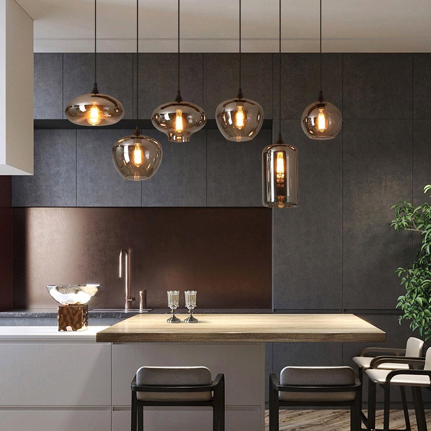 Mirelia Industrielle Pendelleuchte aus Glas-Letslighting