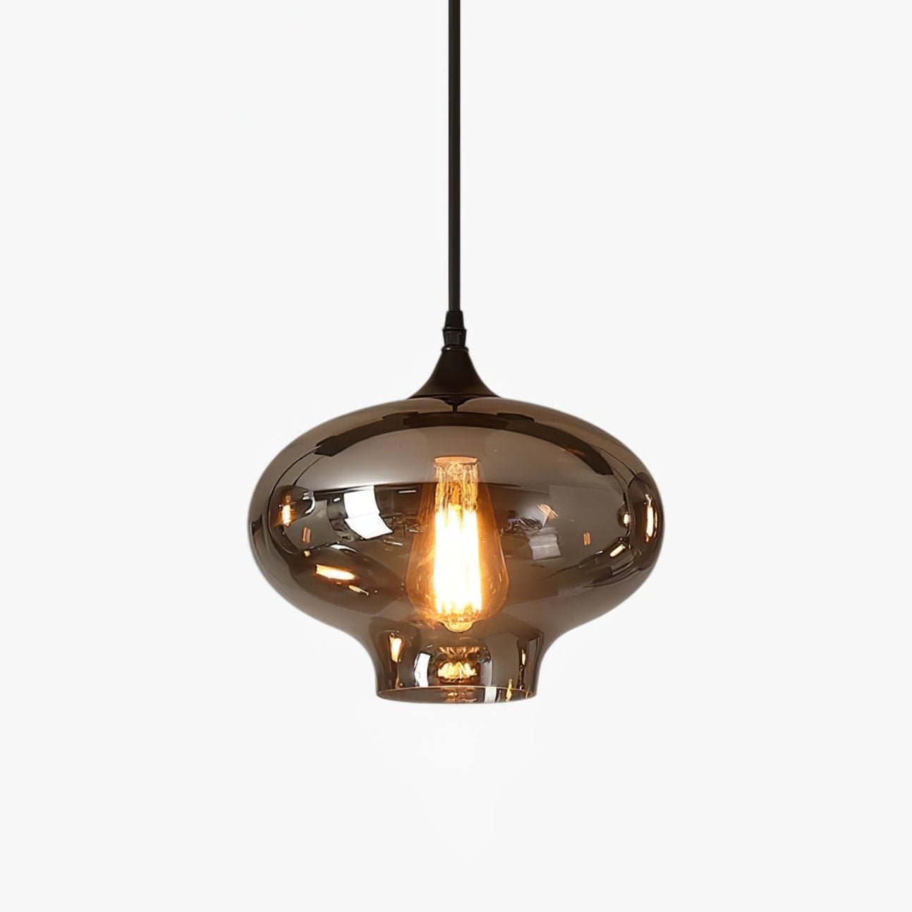 Mirelia Industrielle Pendelleuchte aus Glas-Letslighting