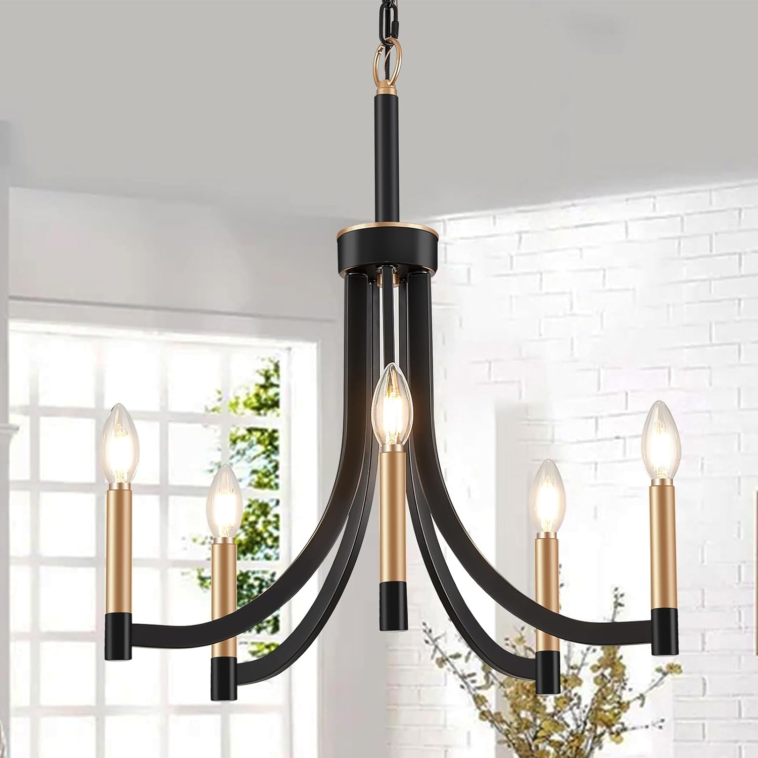 Ceshaora Vintage Industrie Messing Kronleuchter-Letslighting