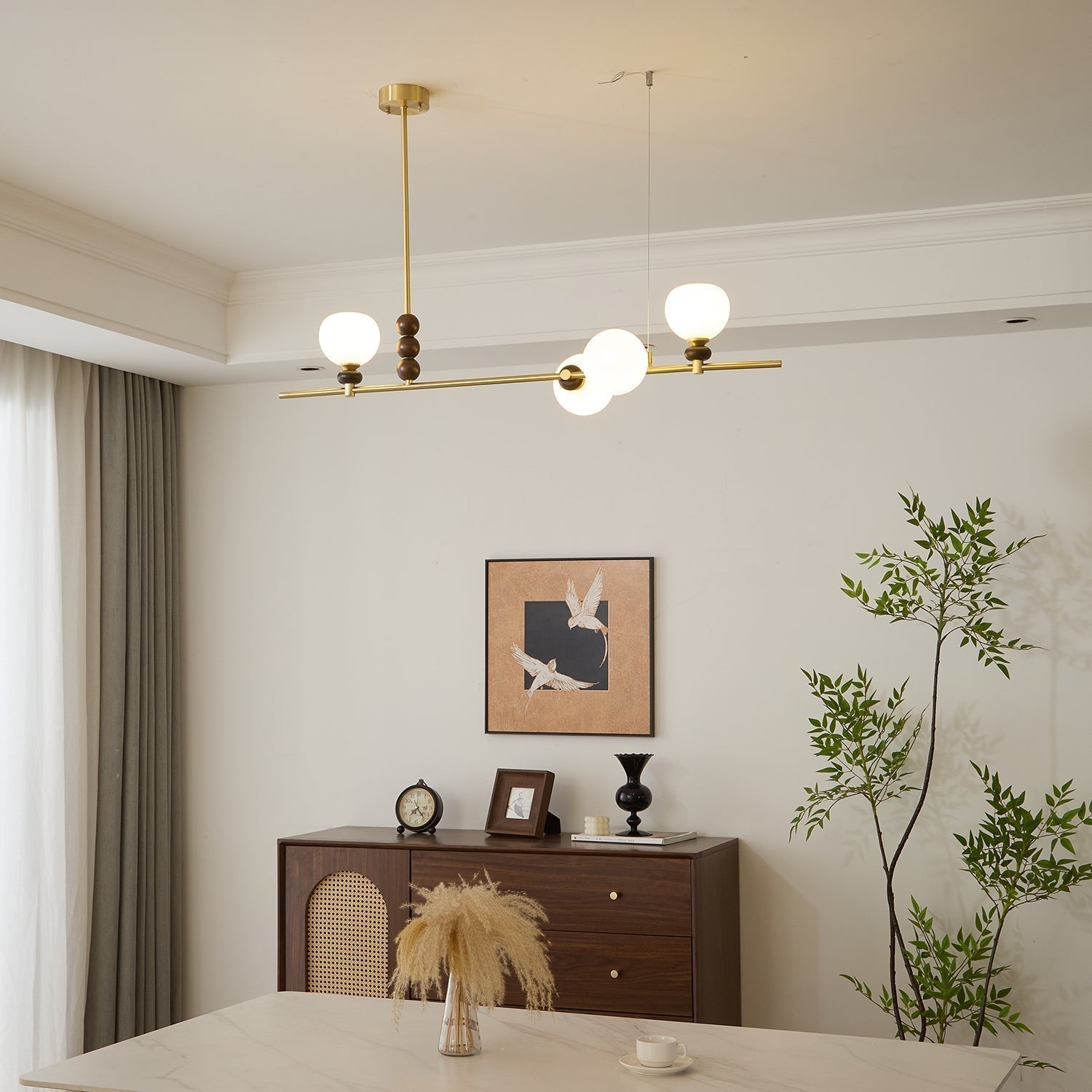 Solaren Holz Vintage Pendelleuchte-Letslighting