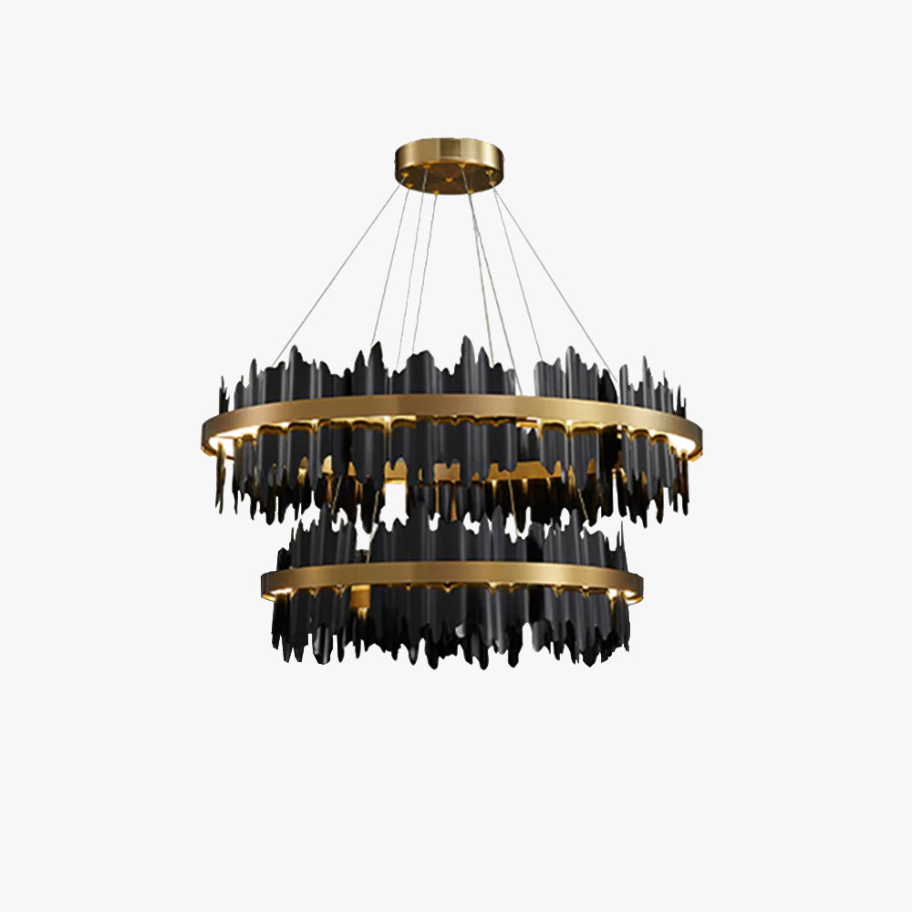 Kristy Industrial LED Kronleuchter Gold Metall Schalf/Wohnzimmer-Letslighting