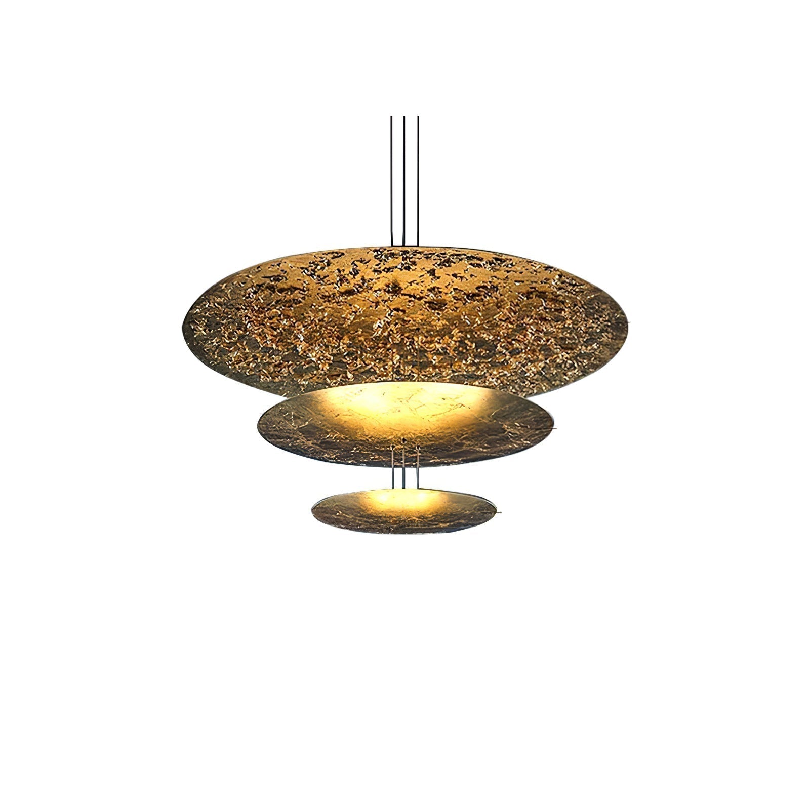 Zathaara Mehrlagige Pendelleuchte aus Goldfolie-Letslighting