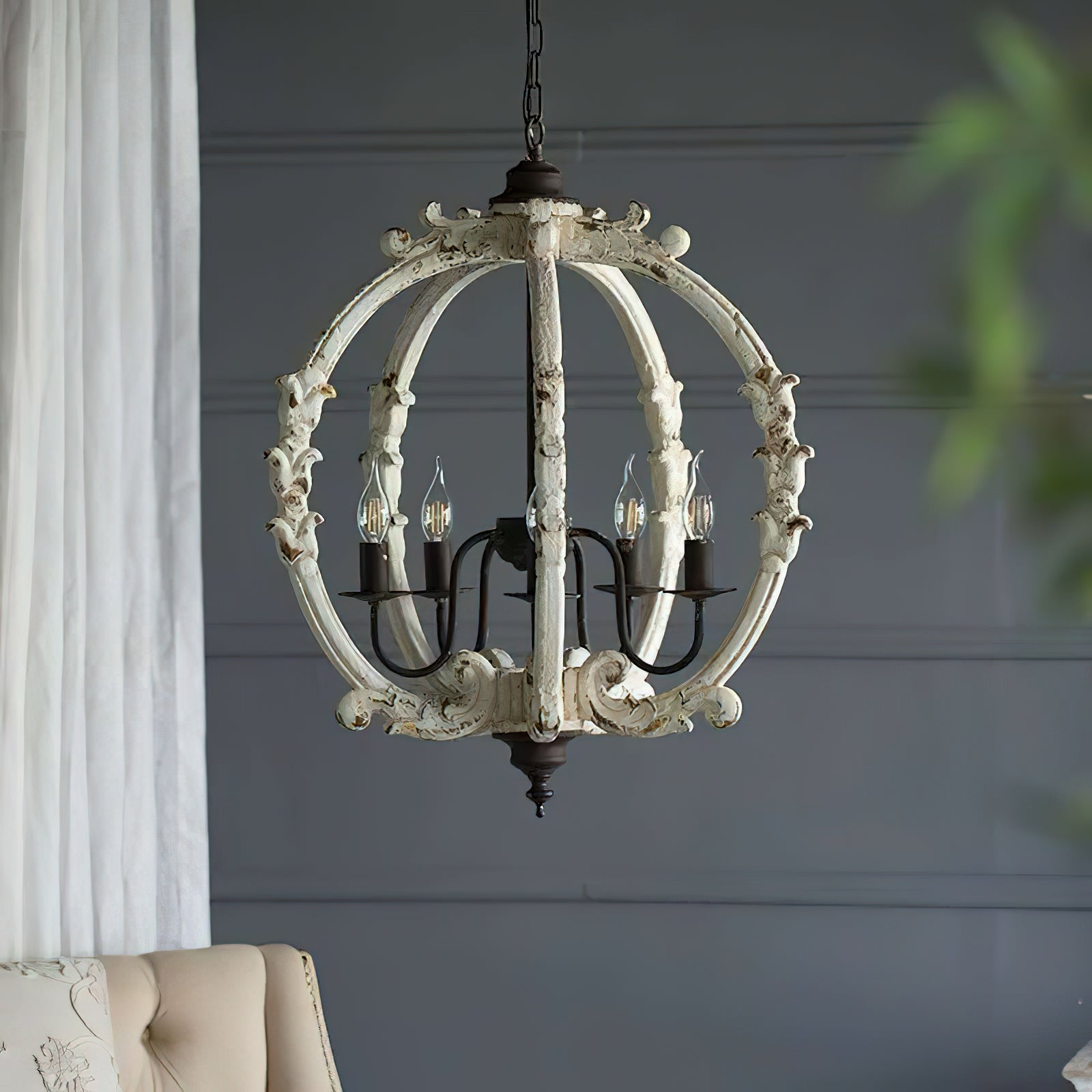 Vathais Vintage Industrial Holz Pendelleuchte-Letslighting