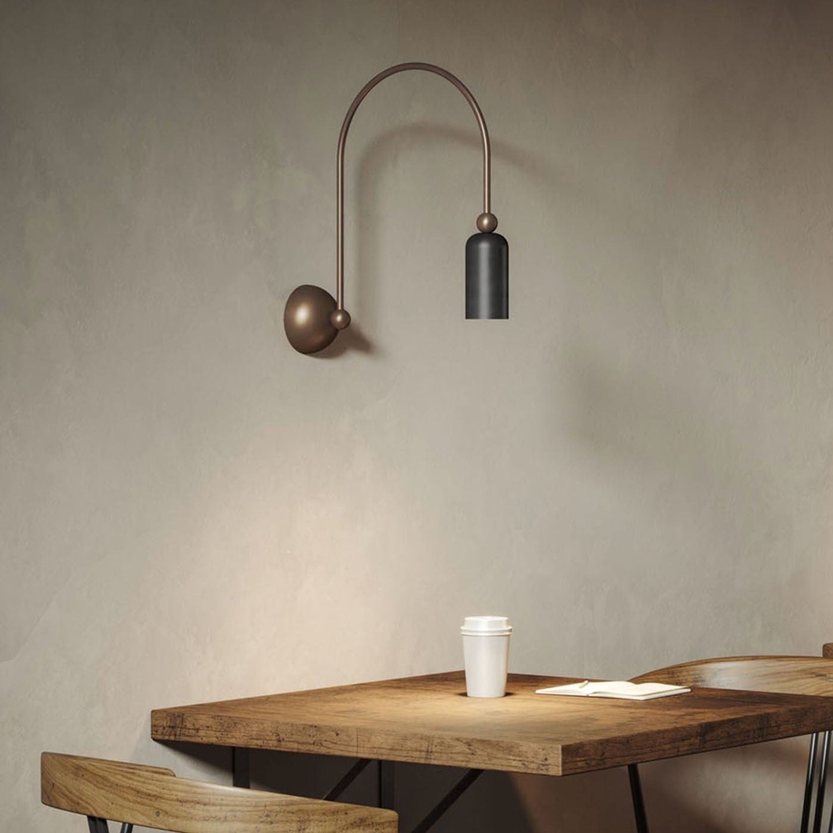 Civarion Eisen Industrial Geometrisch Wandleuchte-Letslighting