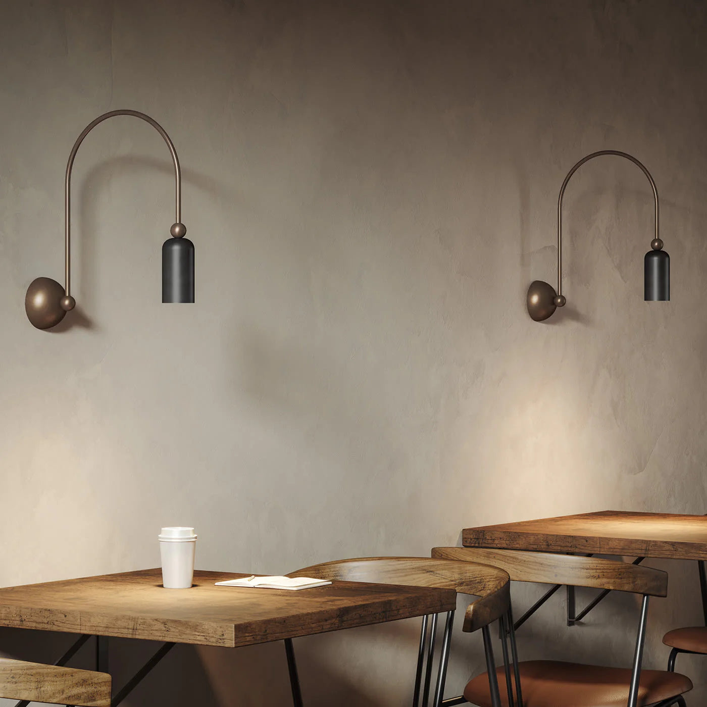 Civarion Eisen Industrial Geometrisch Wandleuchte-Letslighting