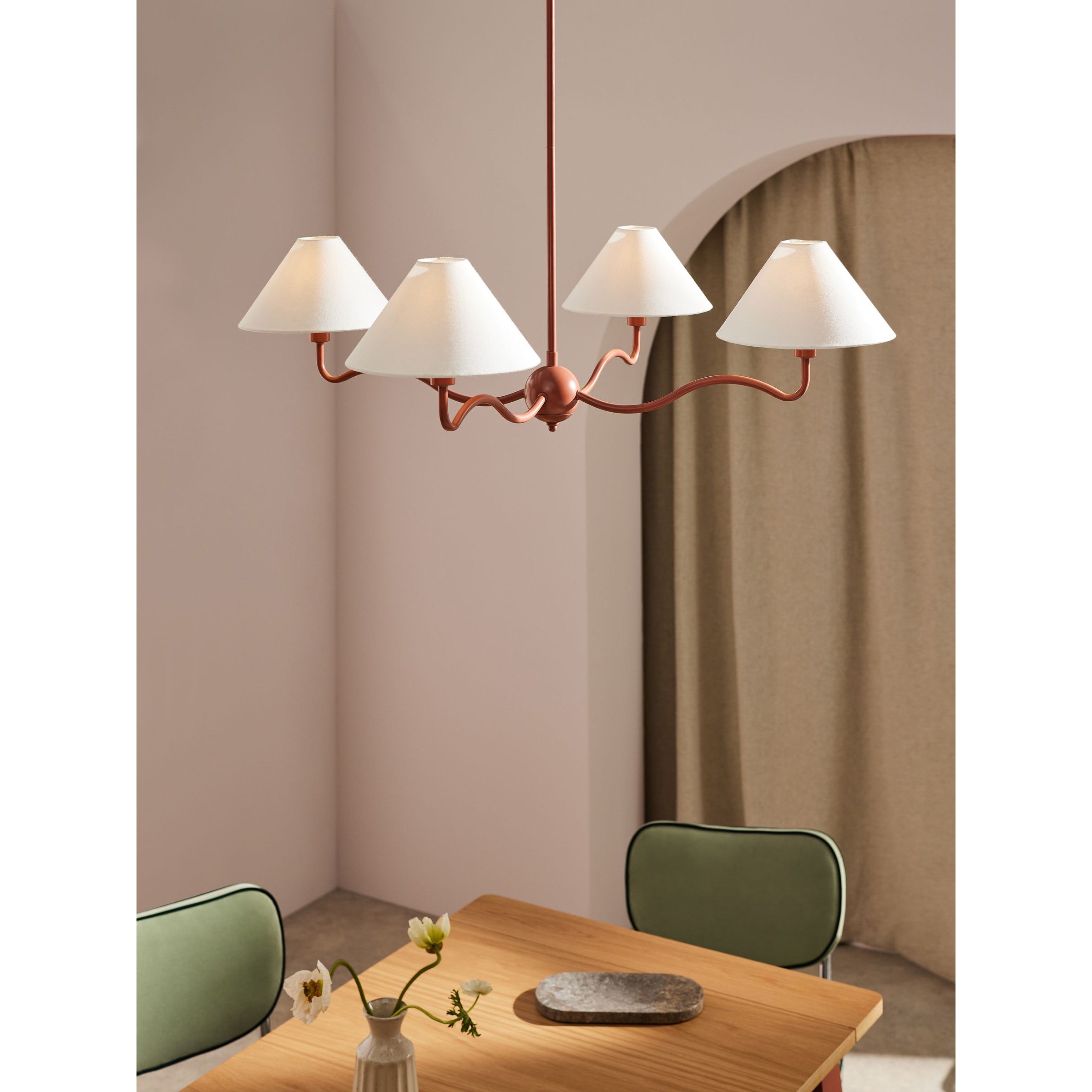 Ovene Industrieller Vintage-Kronleuchter aus Stoff-Letslighting