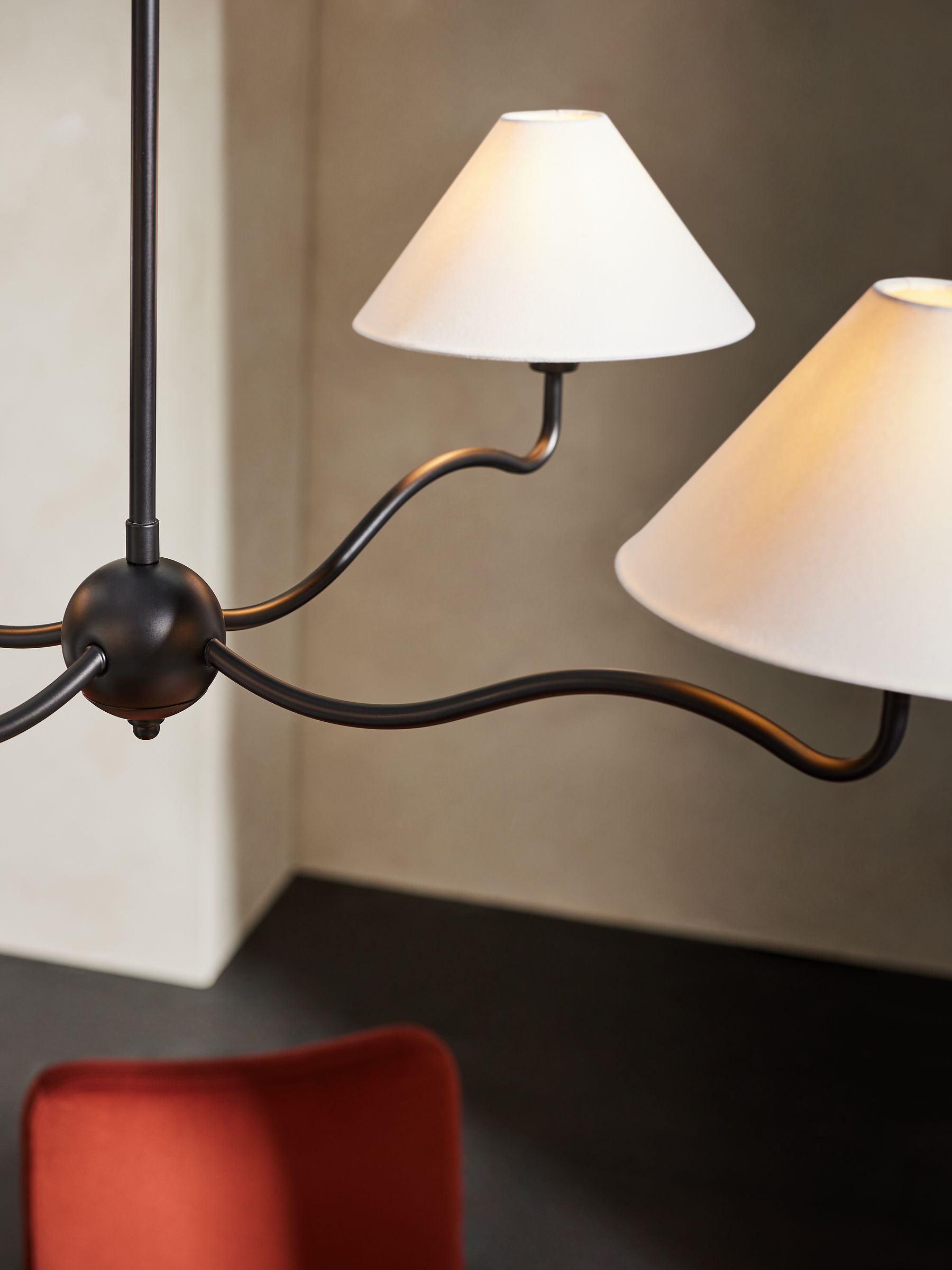 Ovene Industrieller Vintage-Kronleuchter aus Stoff-Letslighting