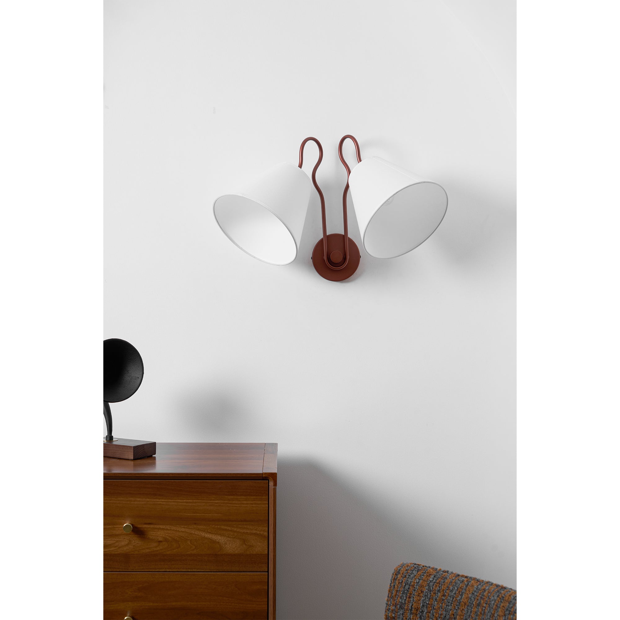 Elthayra Stoff Vintage Industrial Wandleuchte-Letslighting