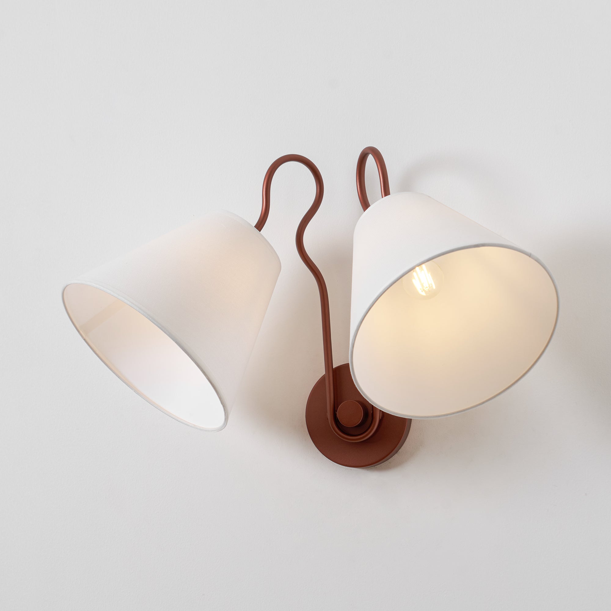 Elthayra Stoff Vintage Industrial Wandleuchte-Letslighting