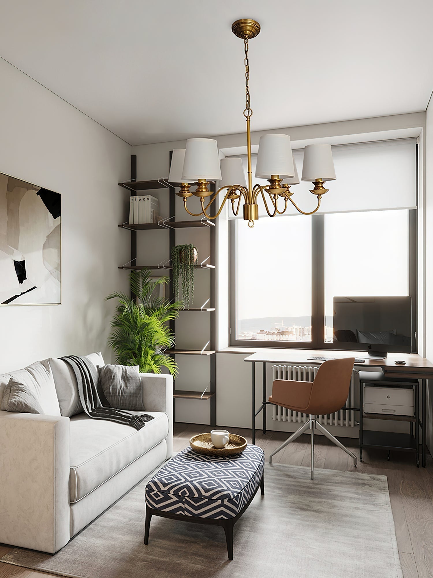 Imiryra Postmoderner Luxus-Kronleuchter aus Messinggewebe-Letslighting