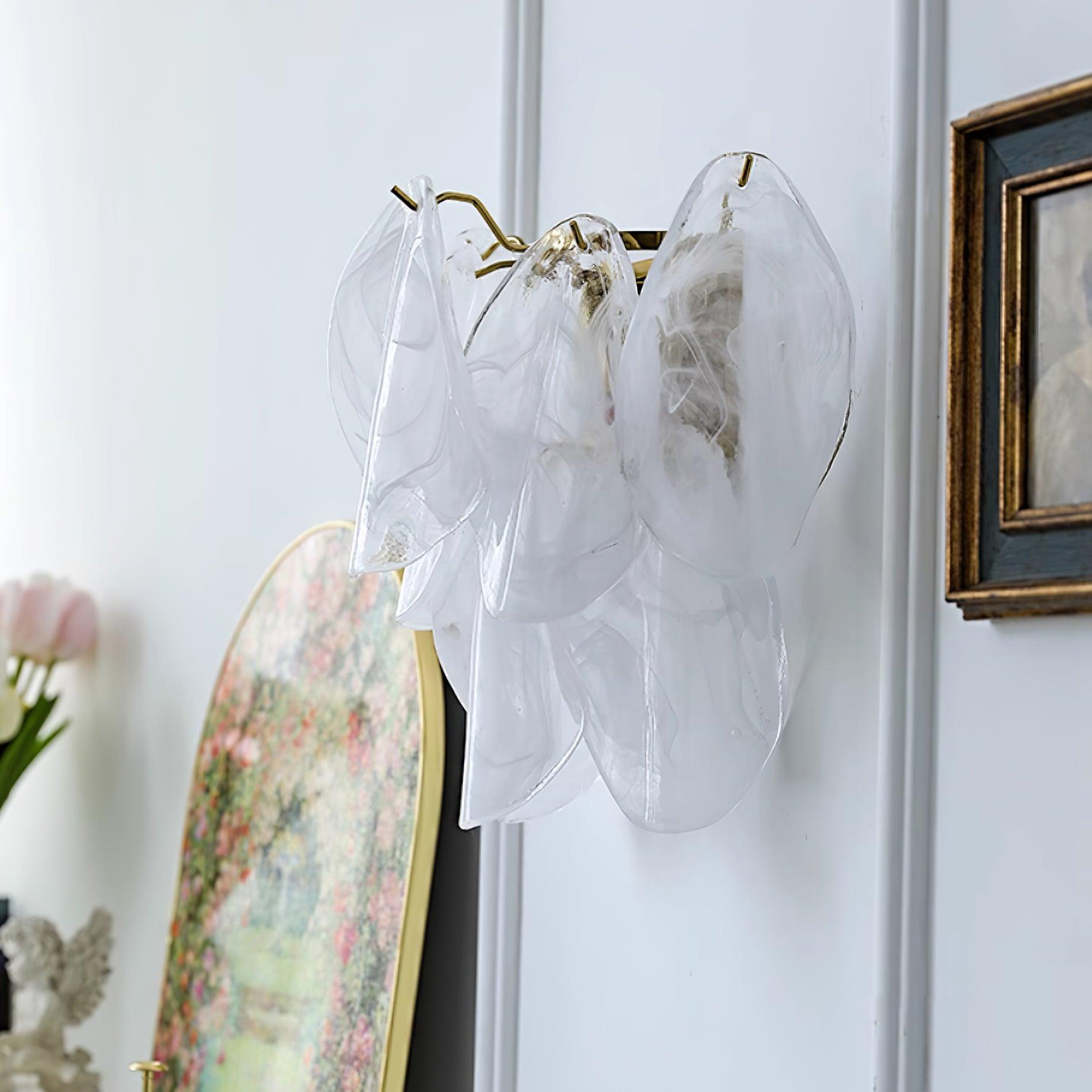 Evelo Petal Glass Wall Lamp - Letslighting