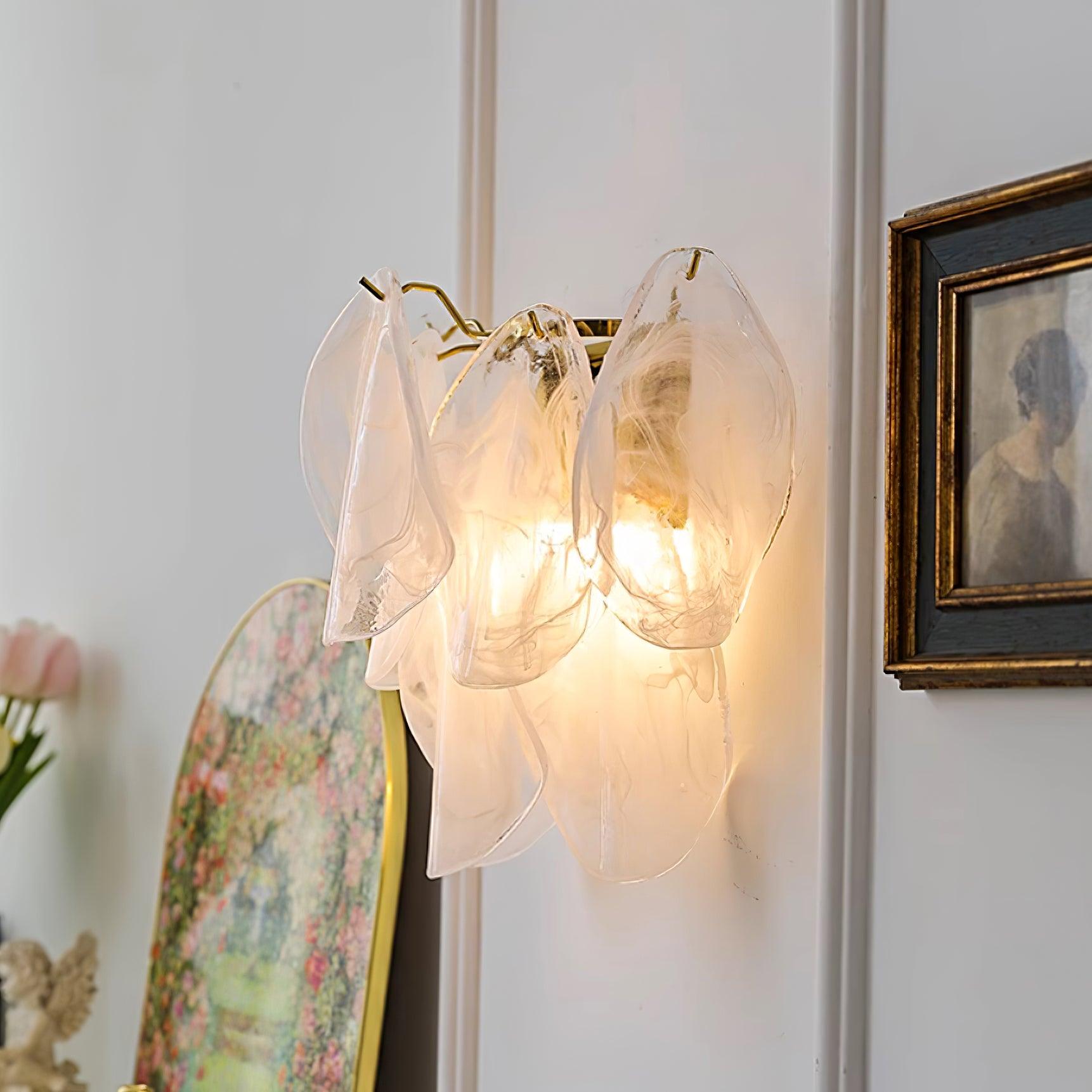 Evelo Petal Glass Wall Lamp - Letslighting