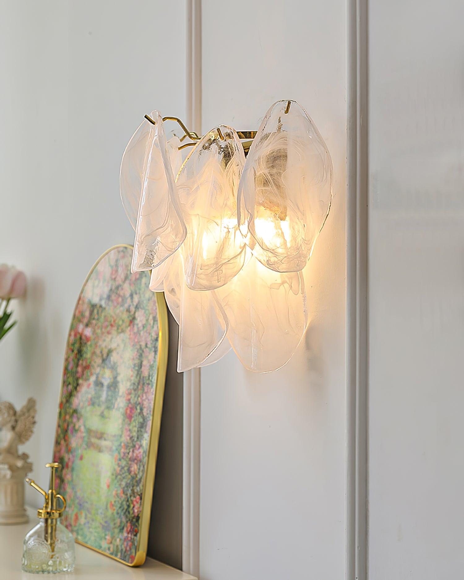 Evelo Petal Glass Wall Lamp - Letslighting