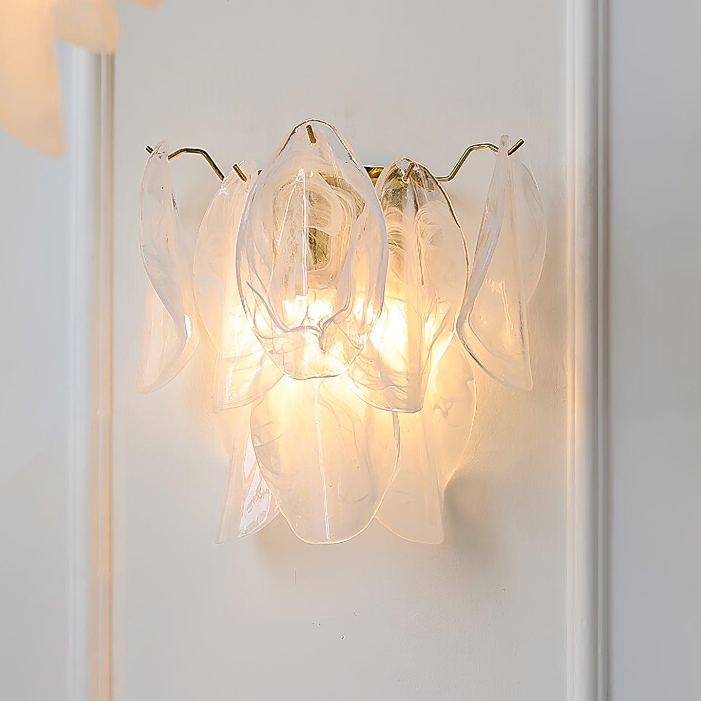 Evelo Petal Glass Wall Lamp - Letslighting