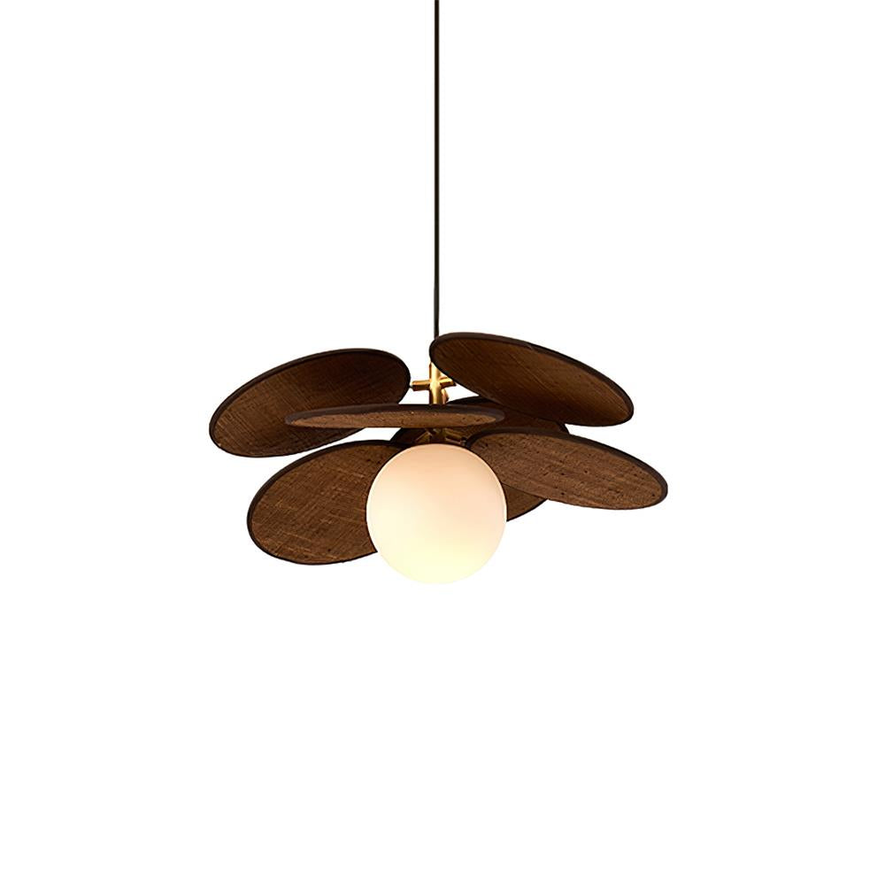 Florin Wooden Petal Pendant Light - Letslighting