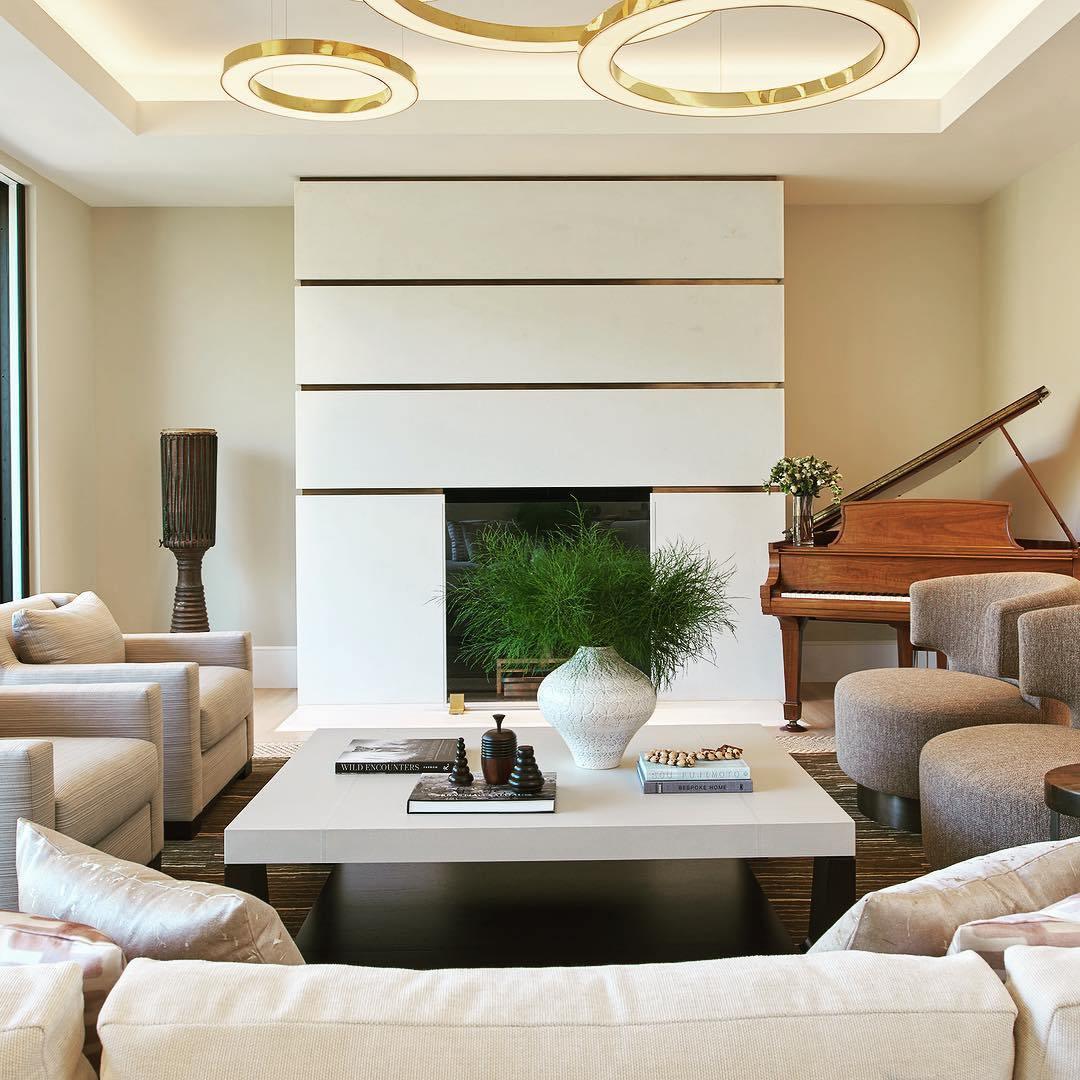 Lustra Pendelleuchte LED Ring Gold Modern 3 Ring-Letslighting
