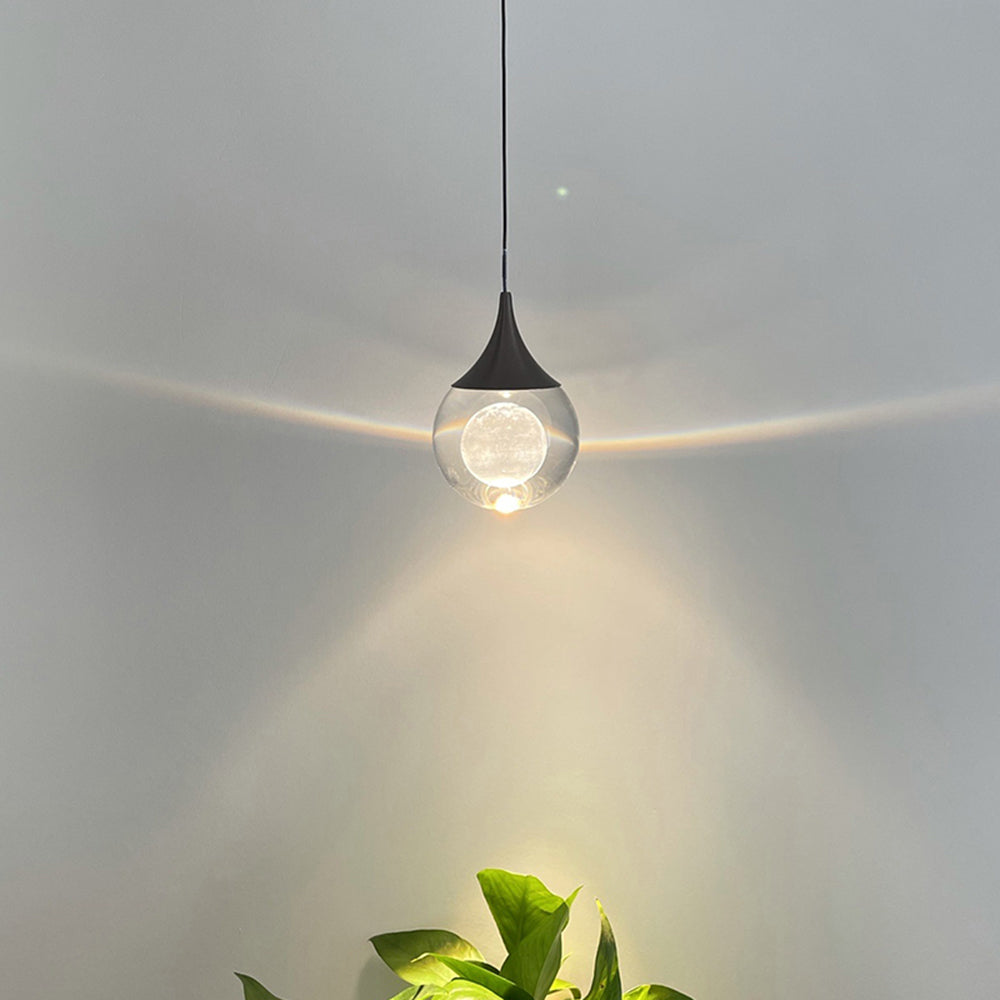Aria Modern LED Pendelleuchte Schwarz Schlafzimmer/Arbeitszimmer