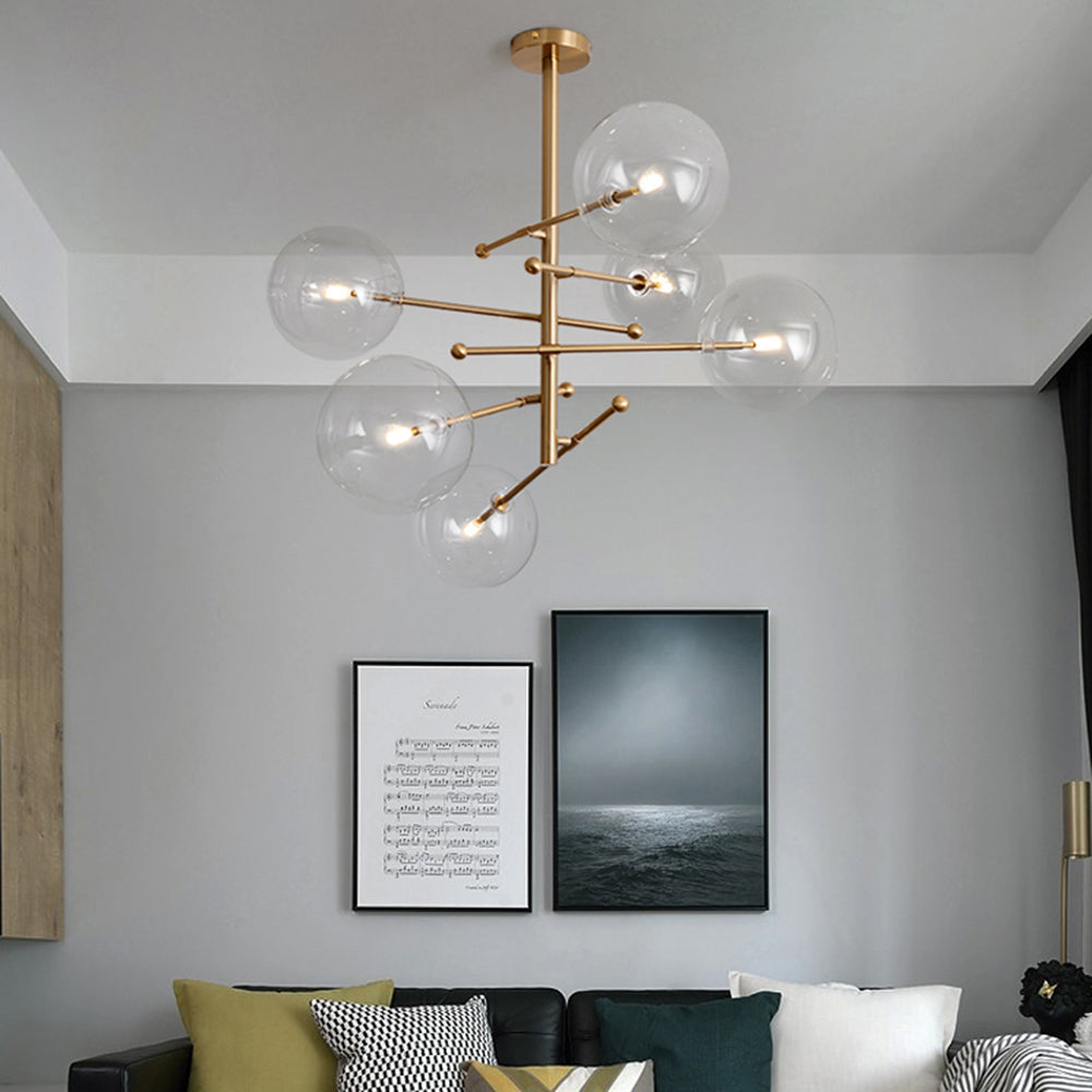 Valentina Luxus  Pendelleuchte Wohnzimmer/Esszimmer Schwarz Glas