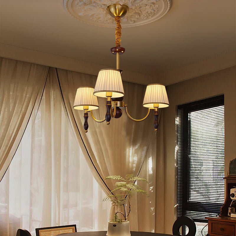 Lustra Kronleuchter Florale Schirme und Walnuss-Letslighting