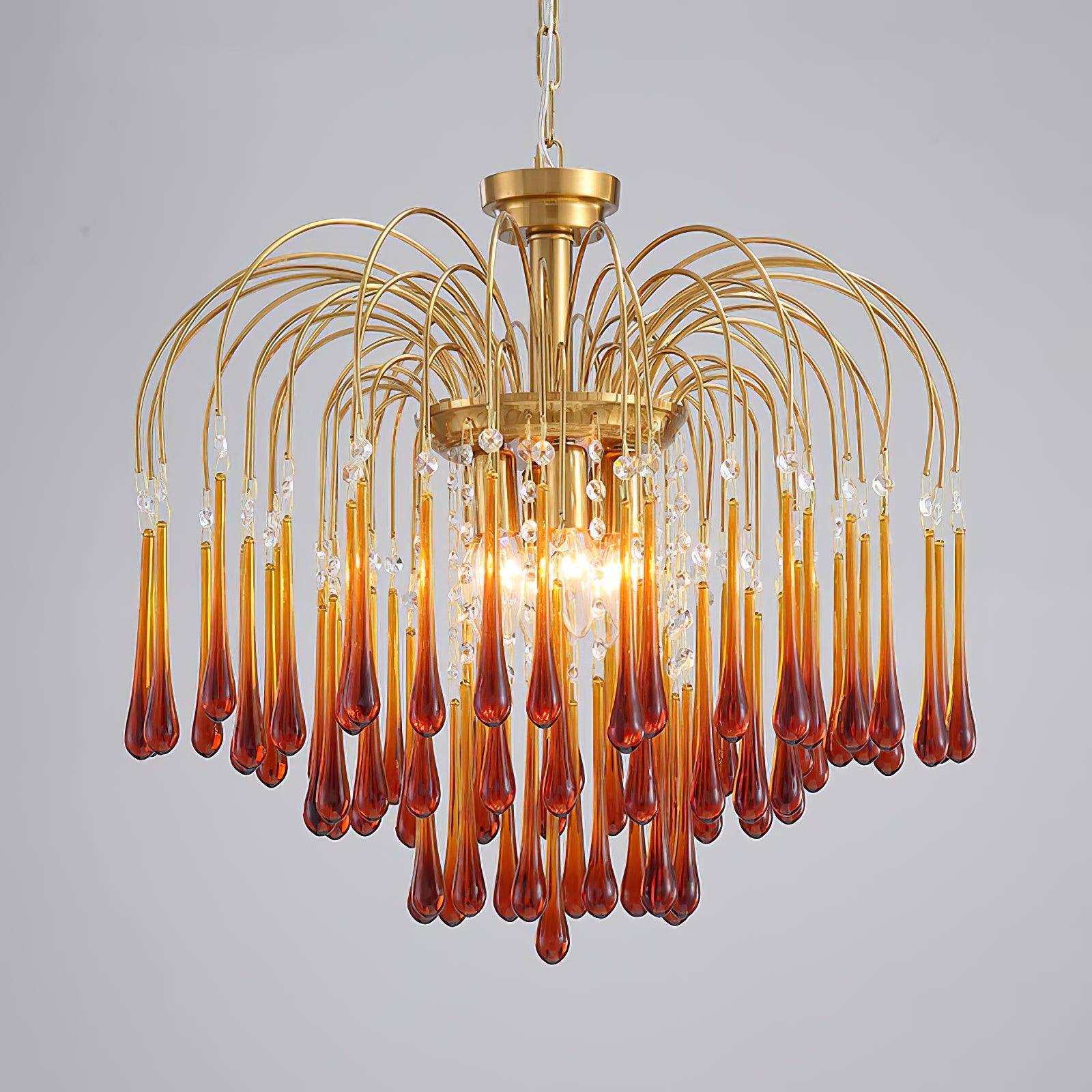 Lustra Kronleuchter Goldene Arme und Kristalle-Letslighting