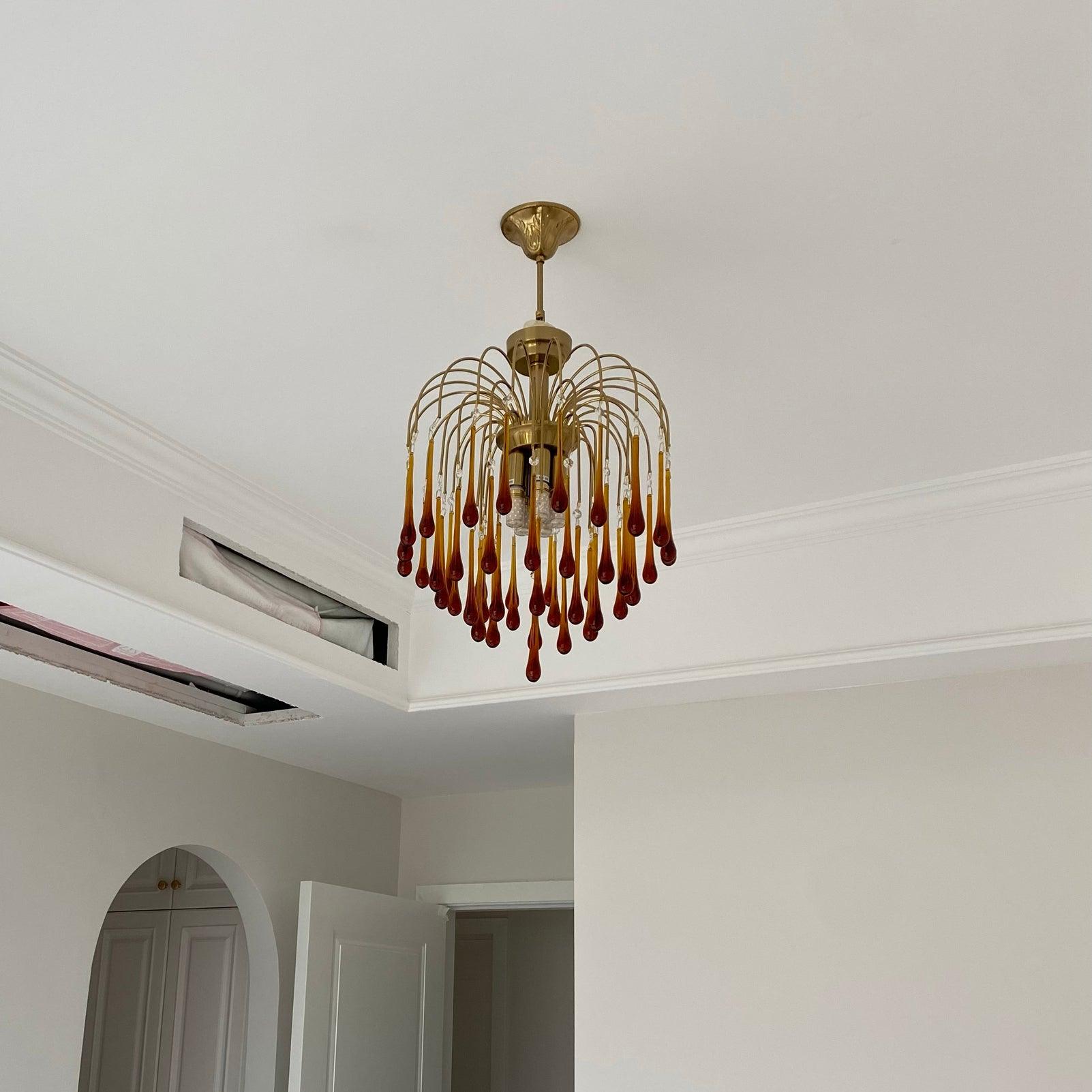 Lustra Kronleuchter Goldene Arme und Kristalle-Letslighting