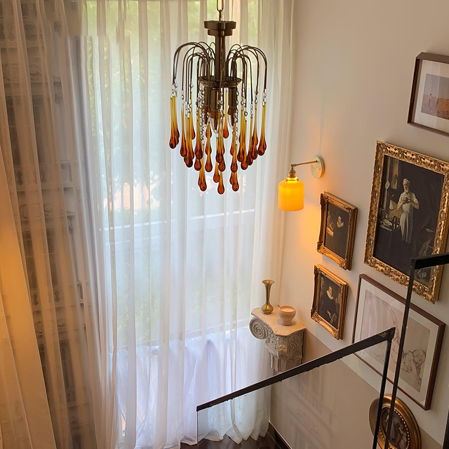 Lustra Kronleuchter Goldene Arme und Kristalle-Letslighting