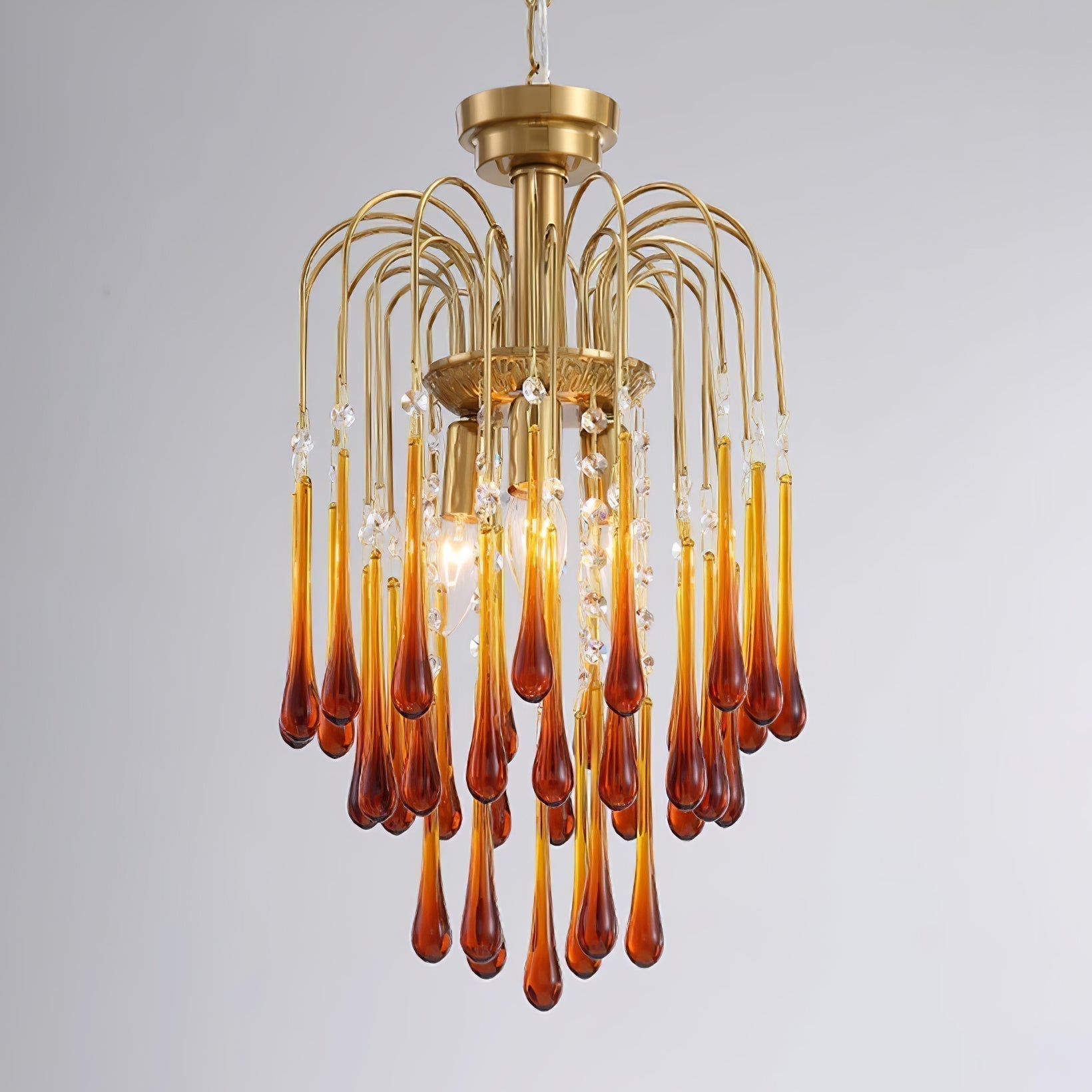 Lustra Kronleuchter Goldene Arme und Kristalle-Letslighting