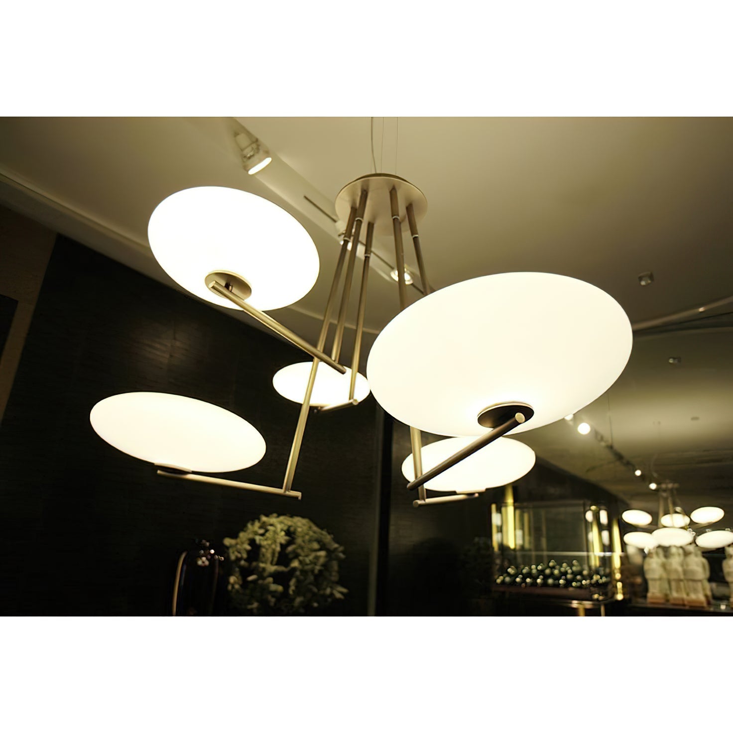 Umirarae Messing Glas Deckenlampe-Letslighting
