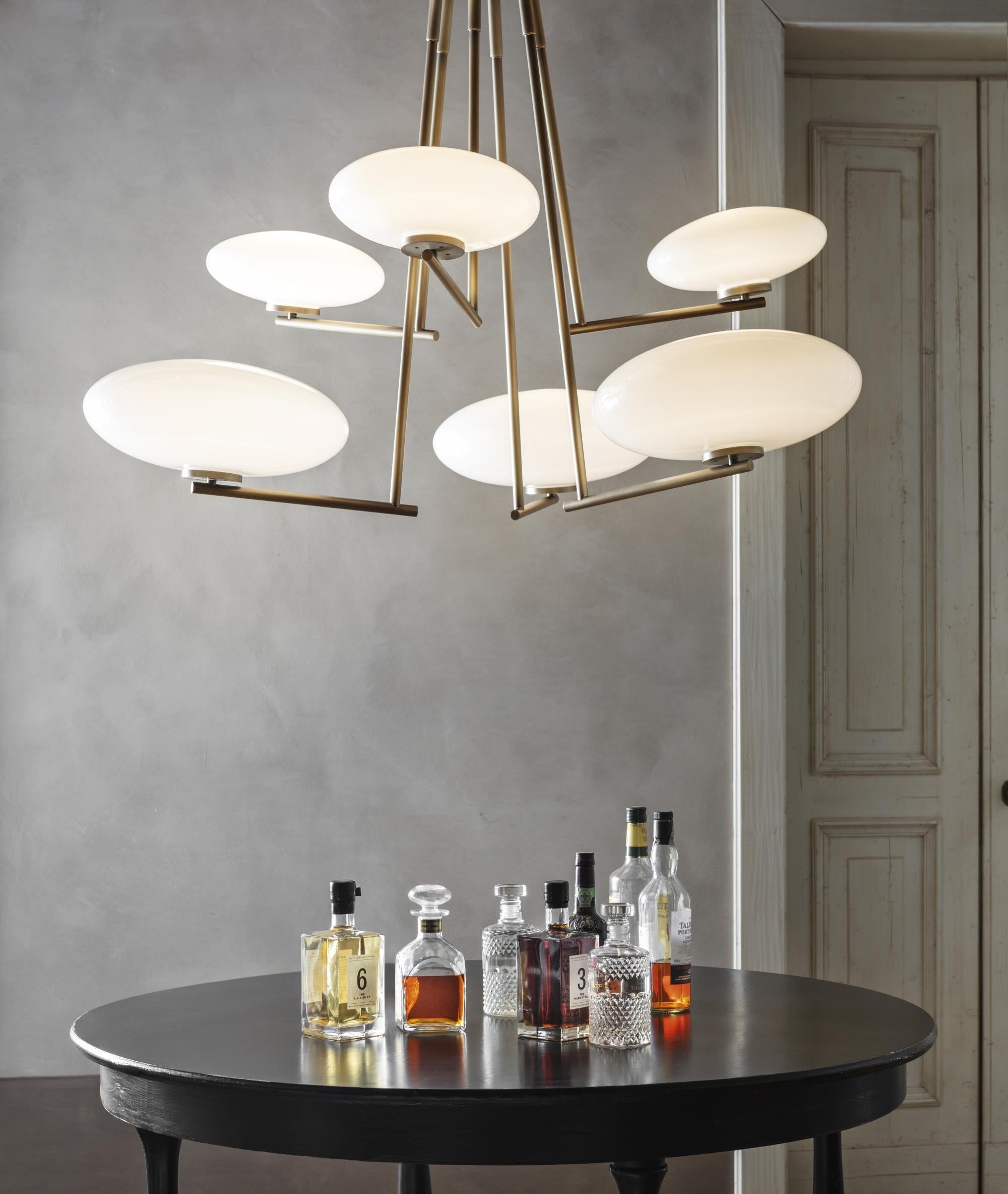 Umirarae Messing Glas Deckenlampe-Letslighting