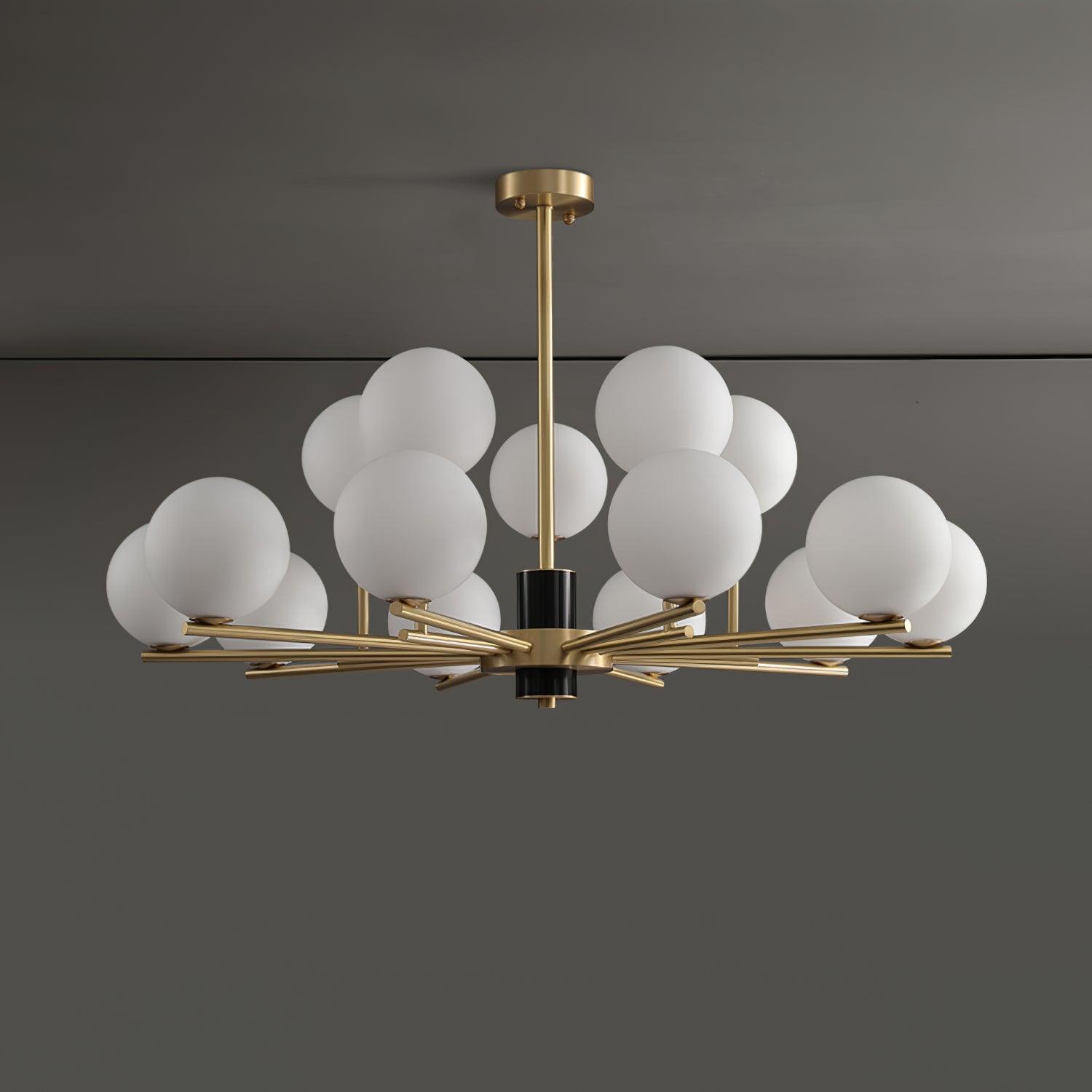 Covynel Mid-Century Messing Kronleuchter-Letslighting