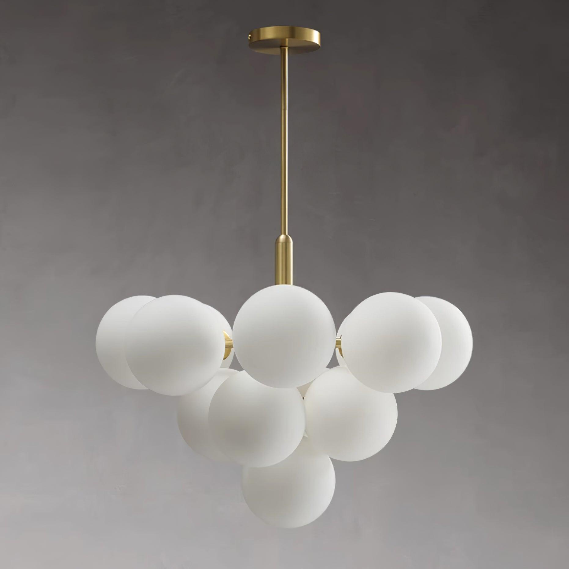 Sage Moderner Minimalistischer Kronleuchter aus Glas und Messing-Letslighting