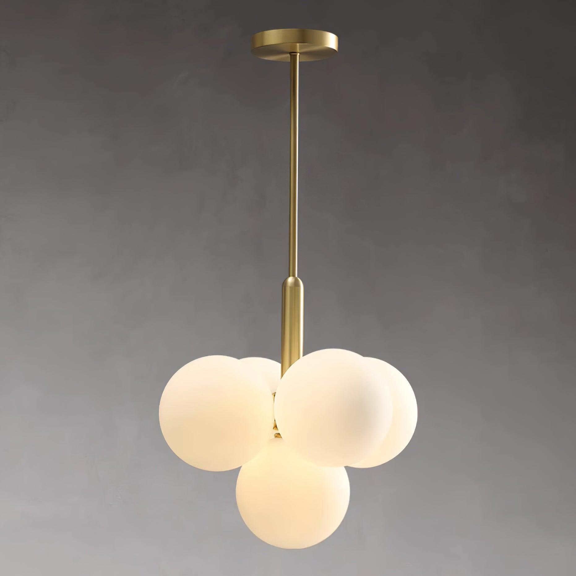 Sage Moderner Minimalistischer Kronleuchter aus Glas und Messing-Letslighting