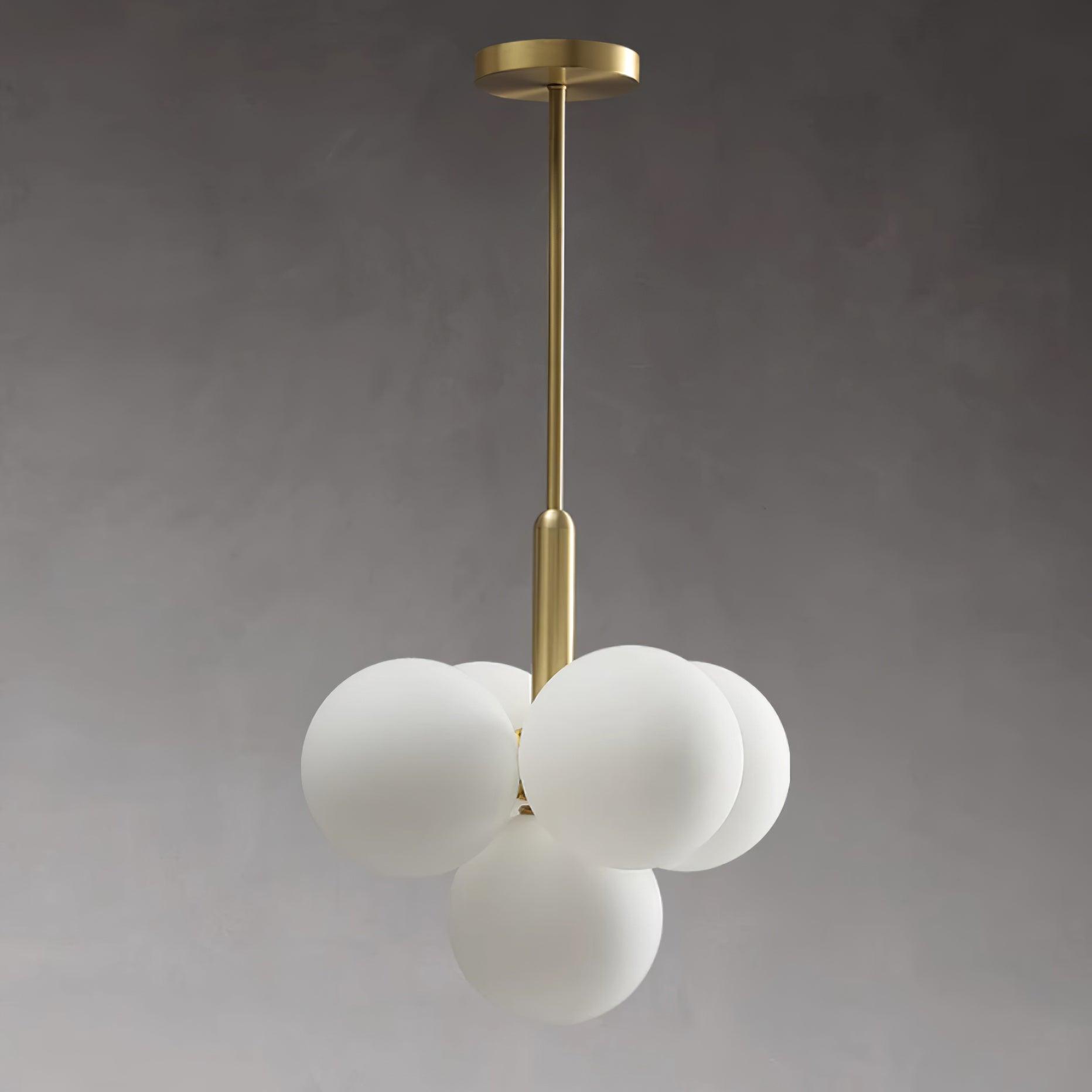 Sage Moderner Minimalistischer Kronleuchter aus Glas und Messing-Letslighting