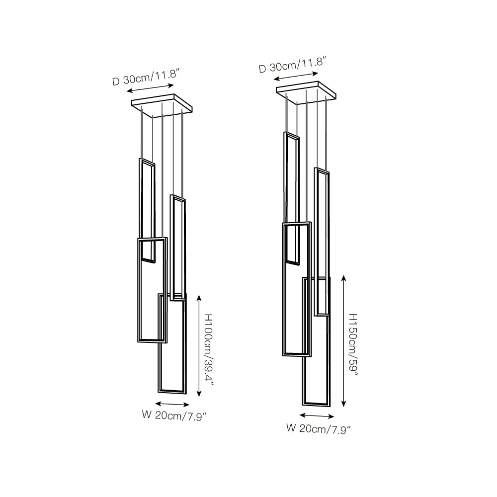Sysorila Pendelleuchte Modern Minimalistisch LED-Letslighting