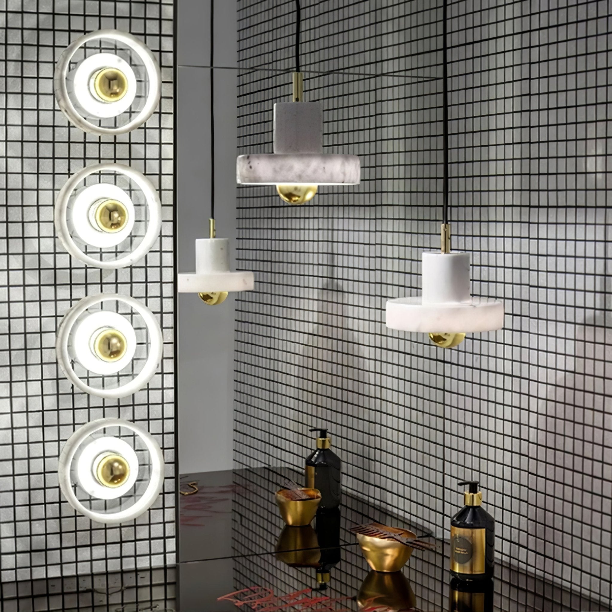 Marble Aura Pendant Lamp - Blowlighting