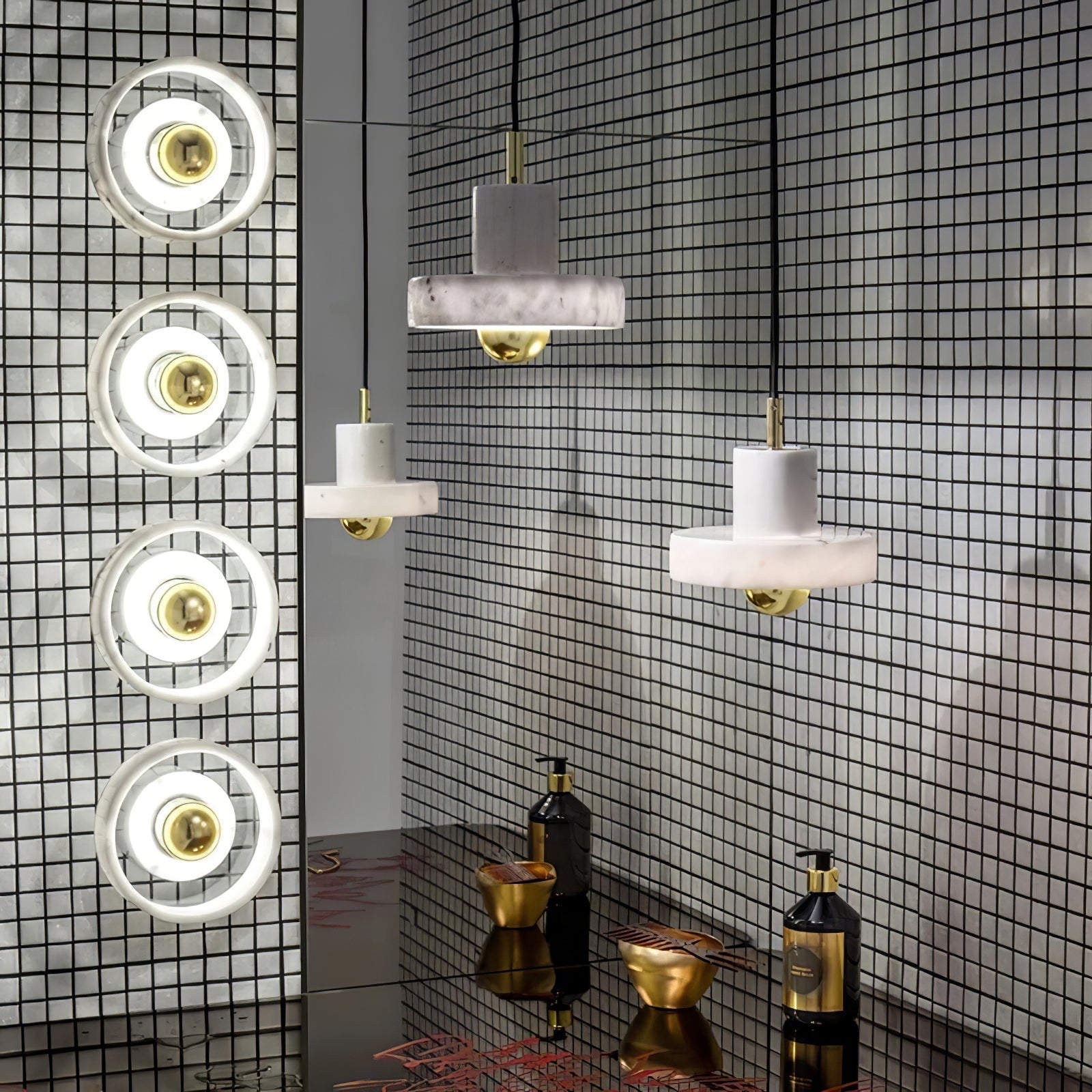 Marble Aura Pendant Lamp - Blowlighting