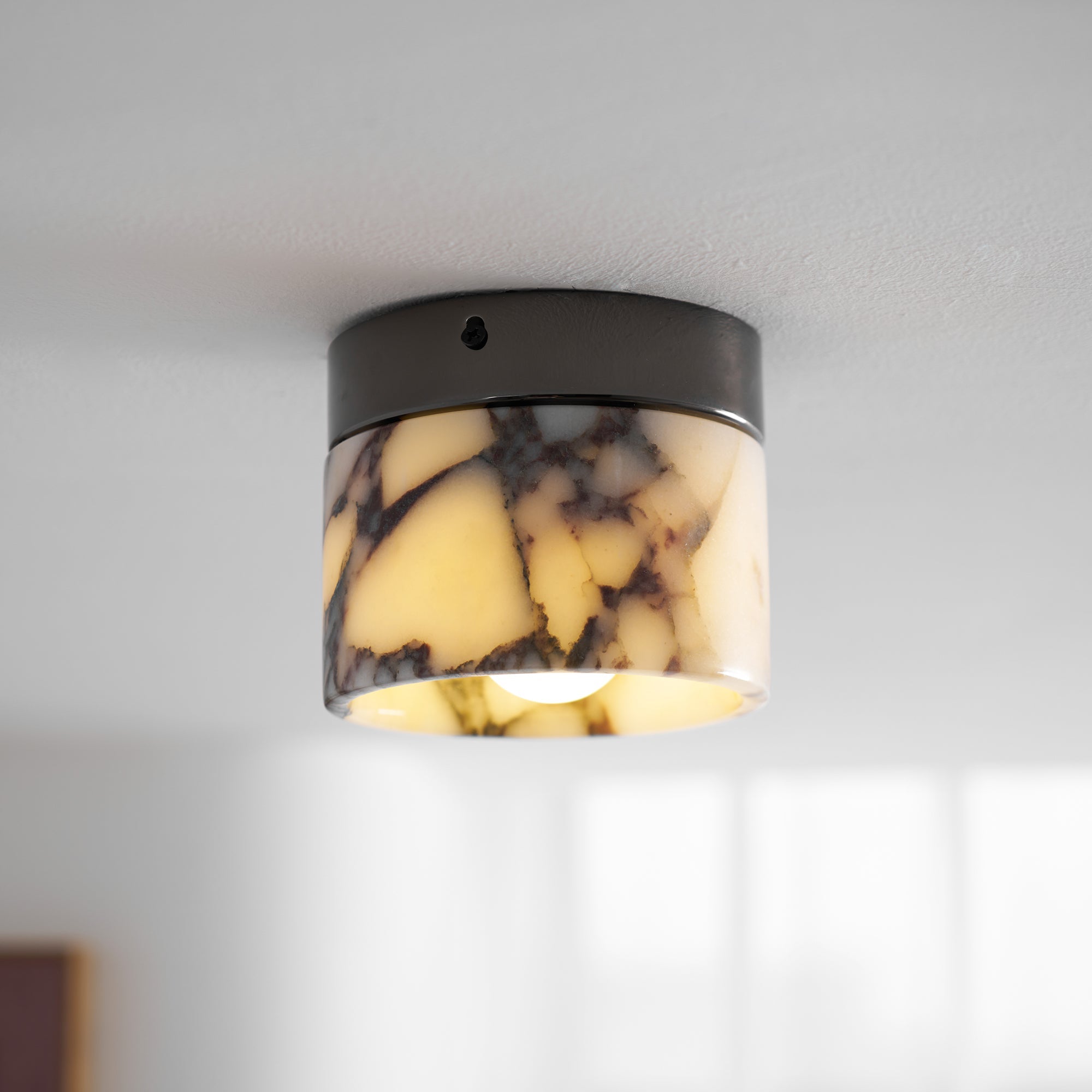 Ivinir Modern Minimalist Round Marble Ceiling Lamp - Letslighting